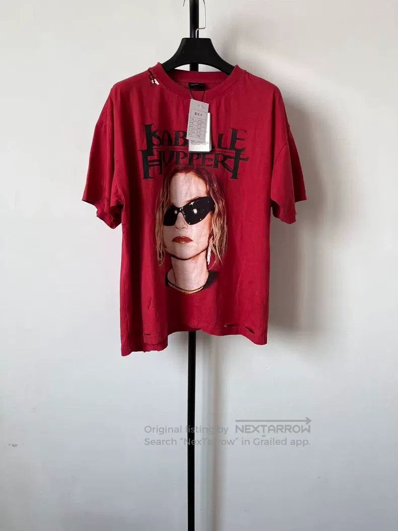Balenciaga Balenciaga Printed round neck short-sleeve T-shirt, loose Size US M / EU 48-50 / 2 - 1 Thumbnail