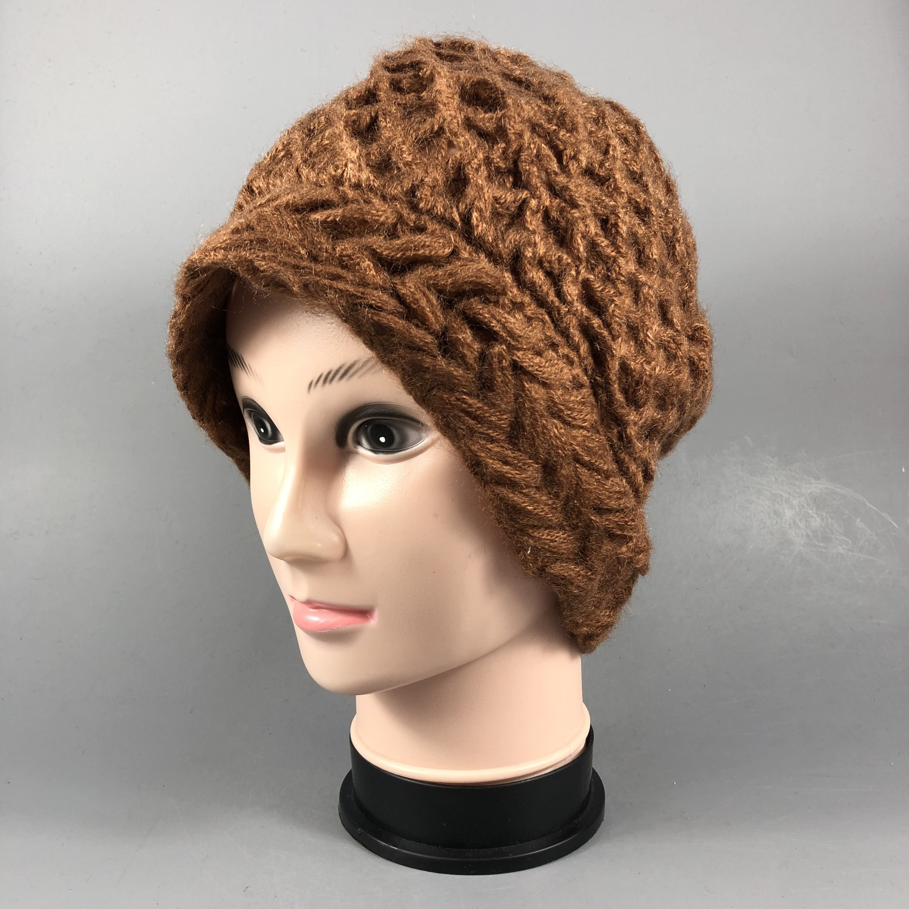 Japanese Brand Unknown Cable Knit Hat Beanie Size ONE SIZE - 2 Thumbnail