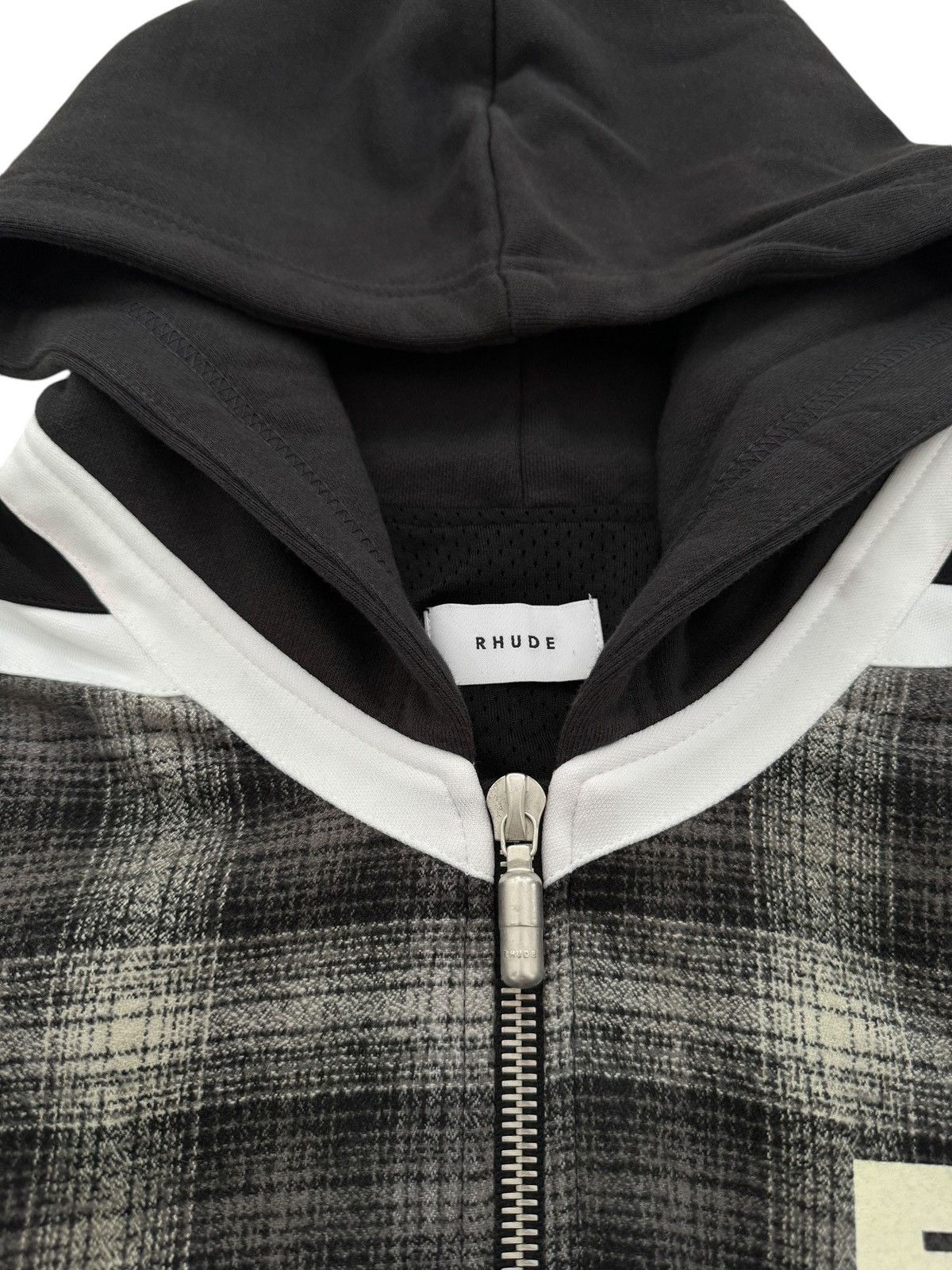 Rhude Hockey Hybrid Zip Up Hoodie Size US L / EU 52-54 / 3 - 6 Thumbnail