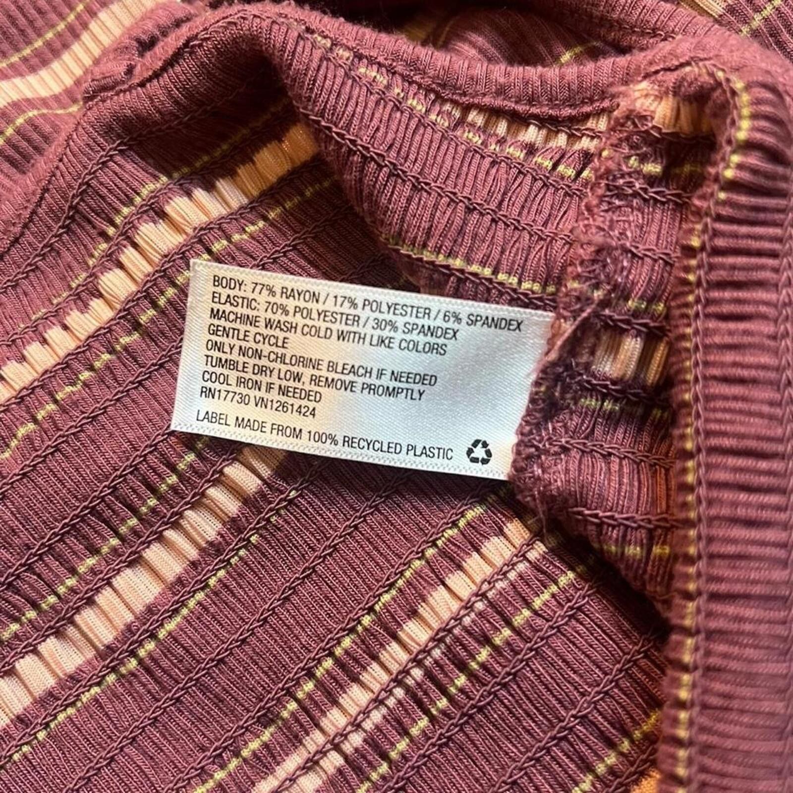 Other Wild Fable purple striped romper Size 32" / US 10 / IT 46 - 4 Thumbnail
