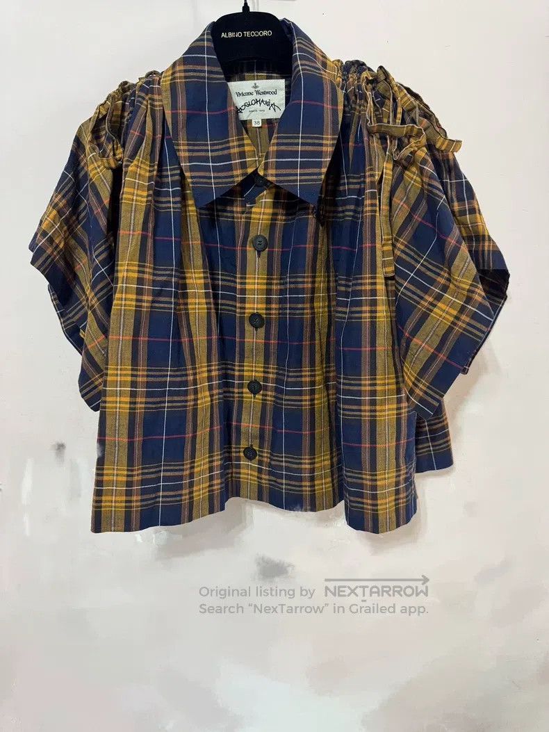 Vivienne Westwood Vivienne Westwood Plaid Batwing Sleeve Cloak Shirt Size XS / US 0-2 / IT 36-38 - 1 Thumbnail