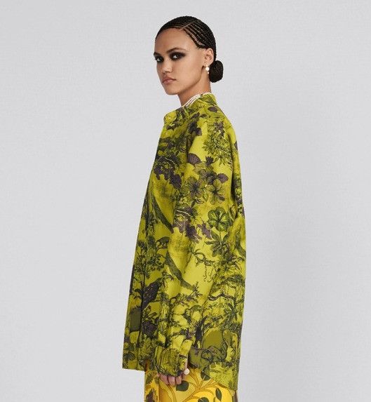 Dior o1w1db10824 Cotton Voile Blouse in Multicolor Size S / US 4 / IT 40 - 5 Thumbnail