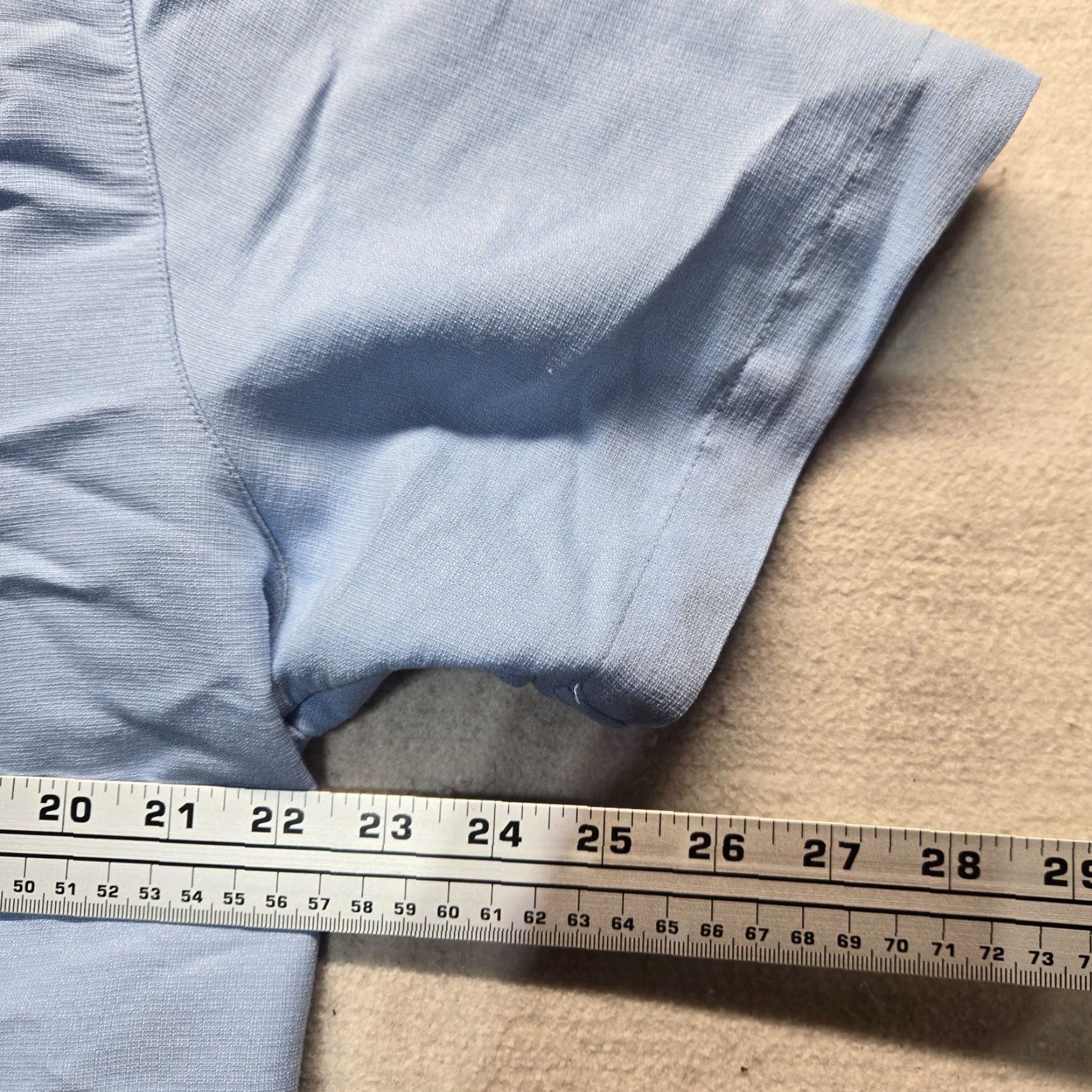 Vintage Island Republic Shirt Solid Blue Rayon Button Up Short Sleeve Casual Men's Large Size US L / EU 52-54 / 3 - 5 Thumbnail
