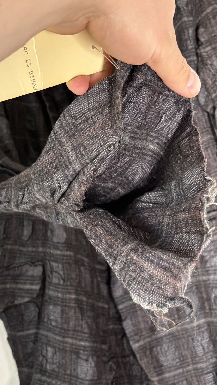 Marc Le Bihan Marc le Bihan vintage archive couture blazer checked wool s Size 46S - 8 Thumbnail