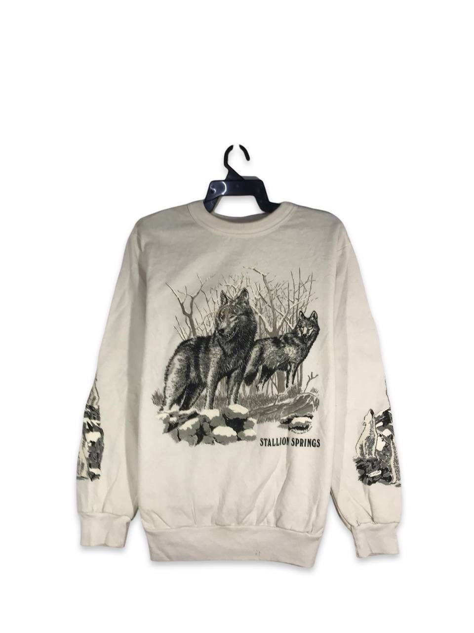 Other Vintage 90s stallion springs wolf sweatshirt jumper size XL Size US XL / EU 56 / 4 - 1 Thumbnail