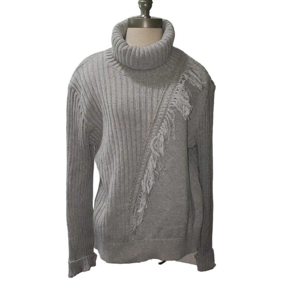 DKNY CT479 DKNY Ladies Winter Gray Ribbed Turtle Neck Sweater XL Size XL / US 12-14 / IT 48-50 - 1 Thumbnail
