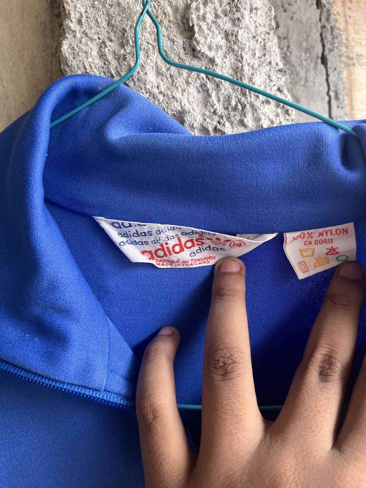 Adidas Vintage 80s Adidas tracktop Size US M / EU 48-50 / 2 - 3 Thumbnail
