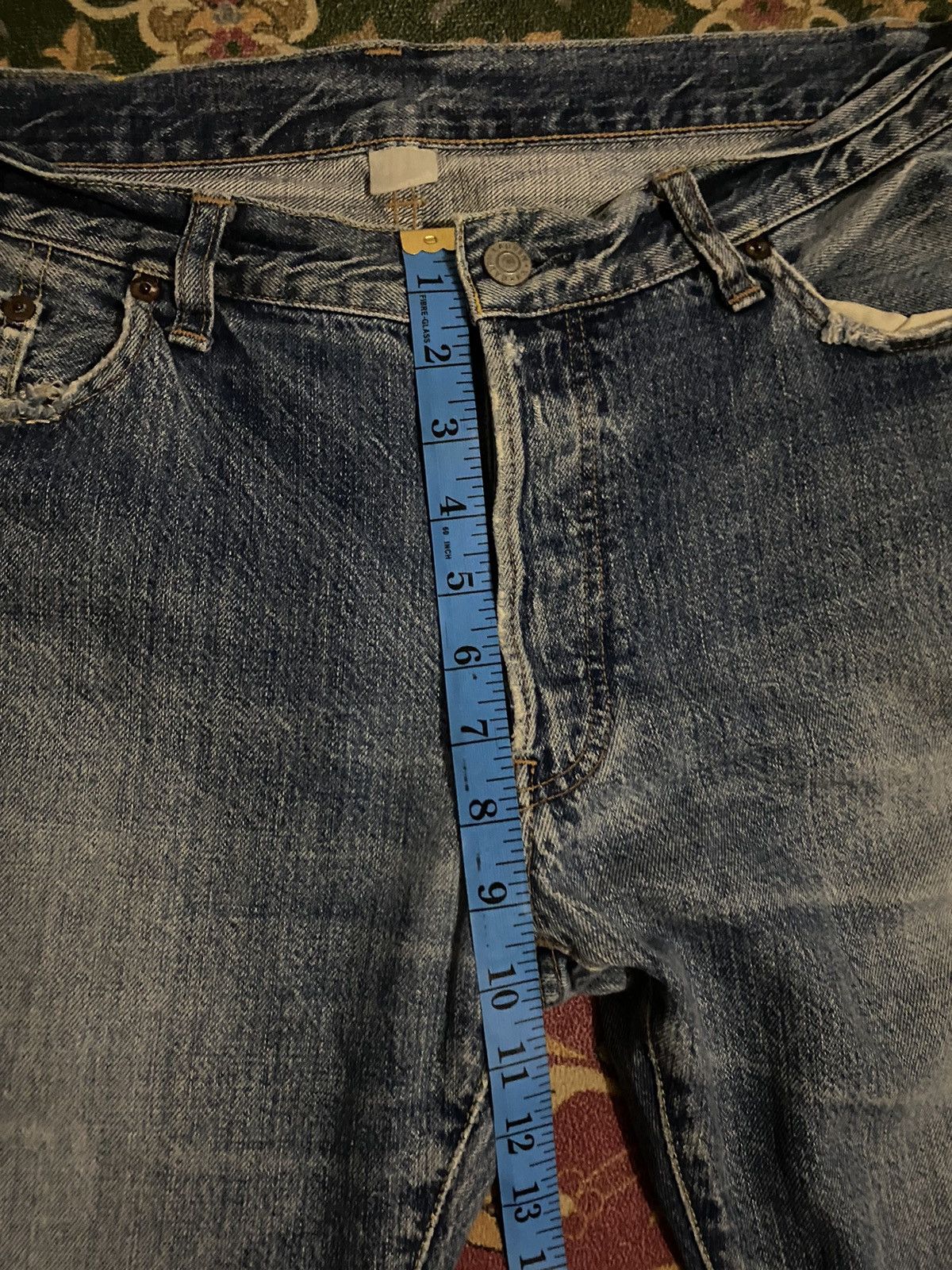 RRL Ralph Lauren 🔥RARE🔥🔥Vintage Double RL Distressed Denim Pants Size US 34 / EU 50 - 17 Thumbnail