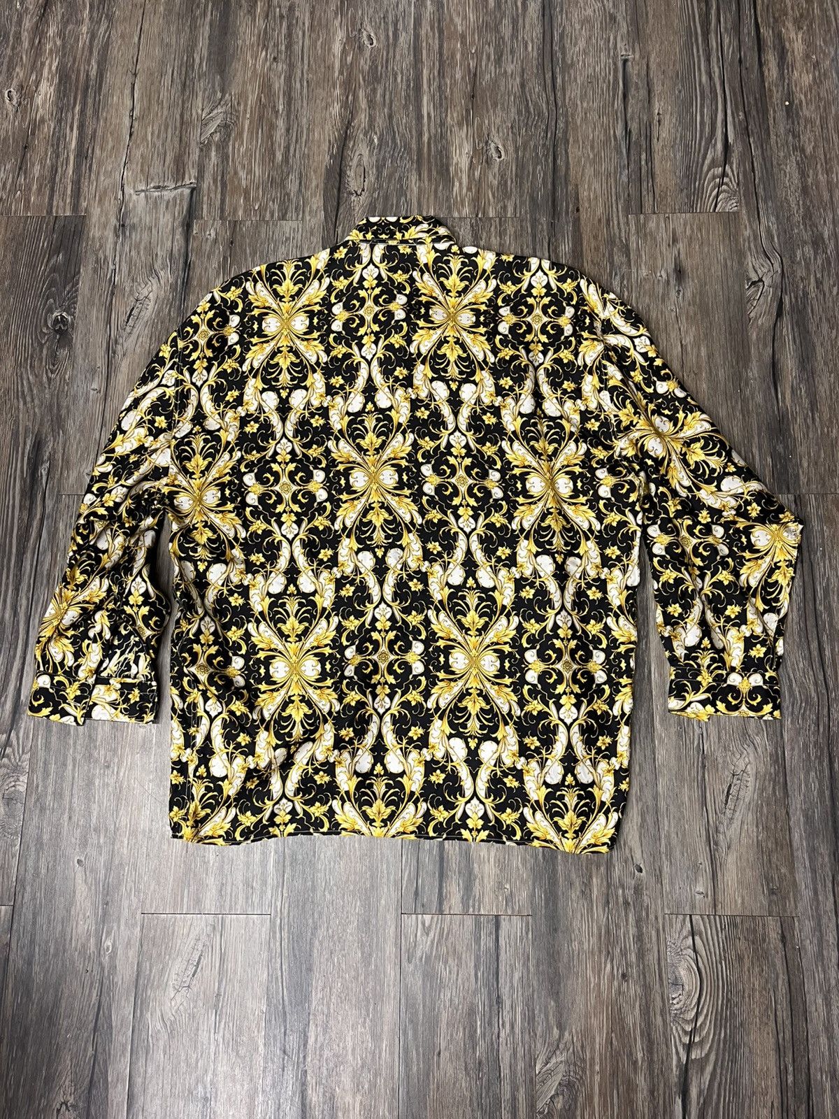 Versace Versace Pure Silk Button-Up Size US XL / EU 56 / 4 - 6 Thumbnail