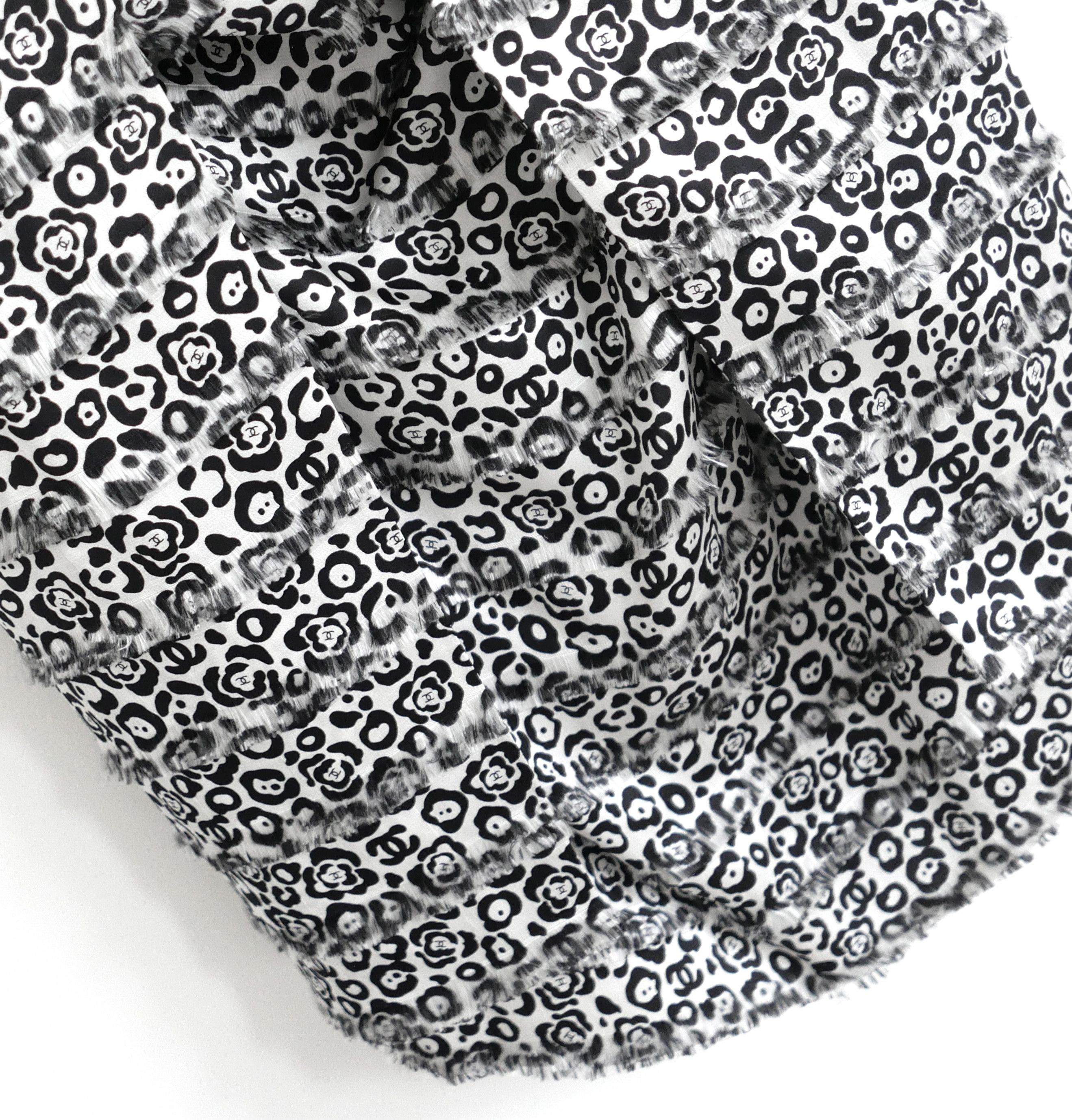 Chanel Chanel 22P 2022 Camellia Print Silk Mini Dress Size S / US 4 / IT 40 - 3 Thumbnail