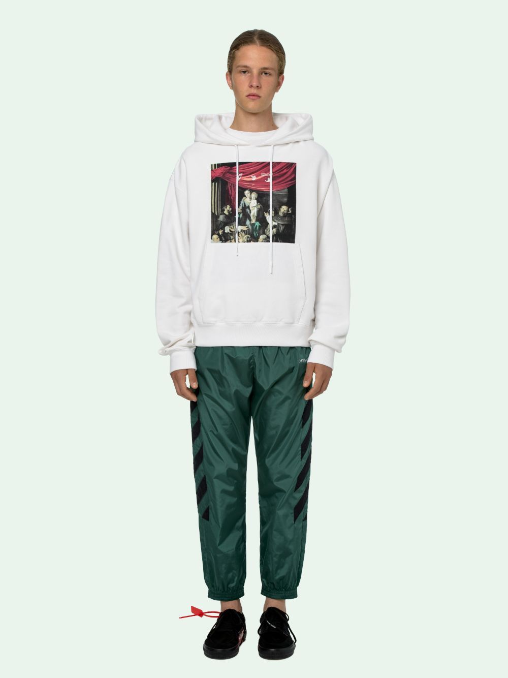 Off-White White Caravaggio Arrows Oversized Hoodie Size M / US 6-8 / IT 42-44 - 3 Thumbnail