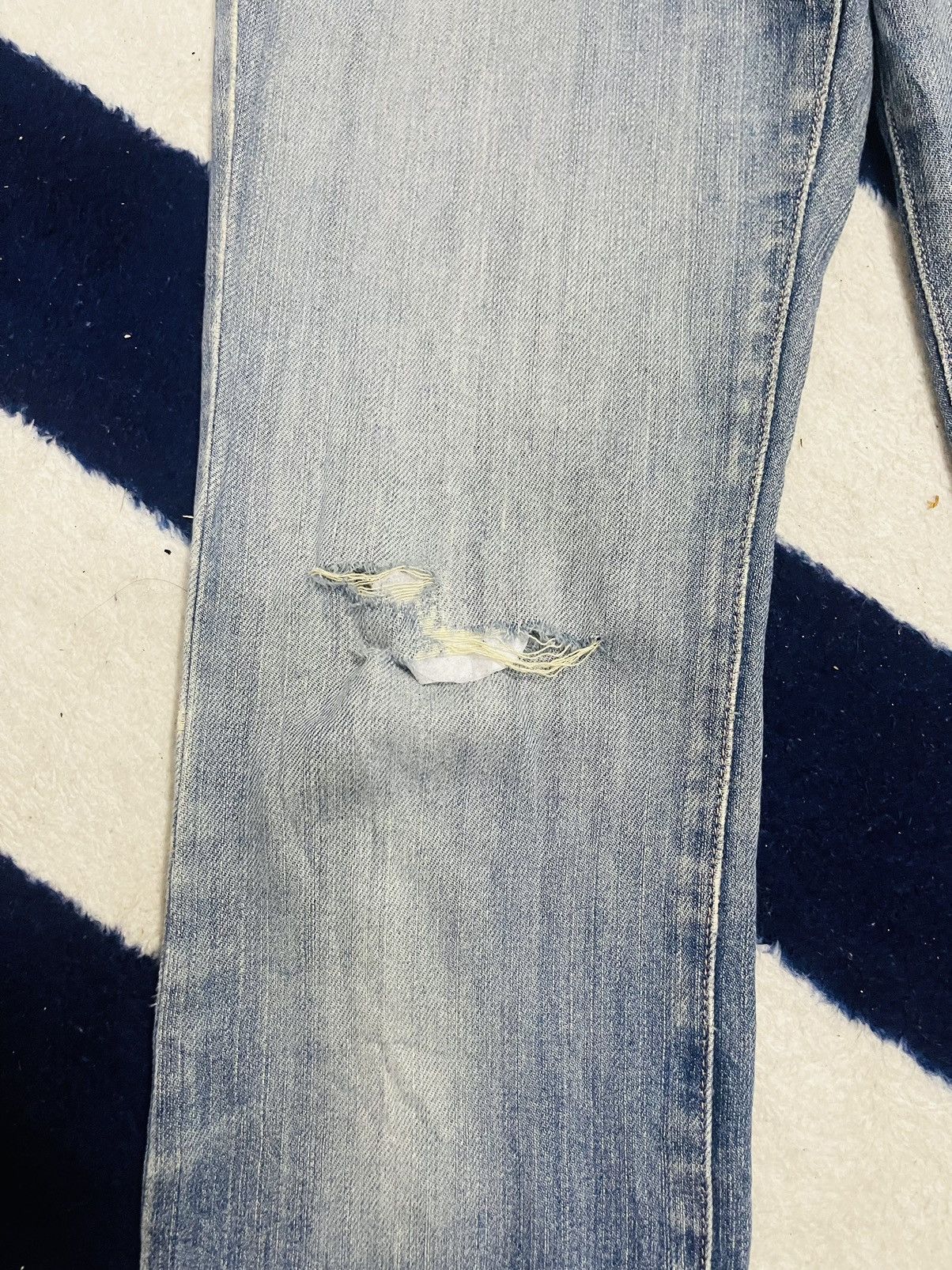 Japanese Brand PBI Bushpant Distressed Denim (16) Size 30" / US 8 / IT 44 - 13 Thumbnail