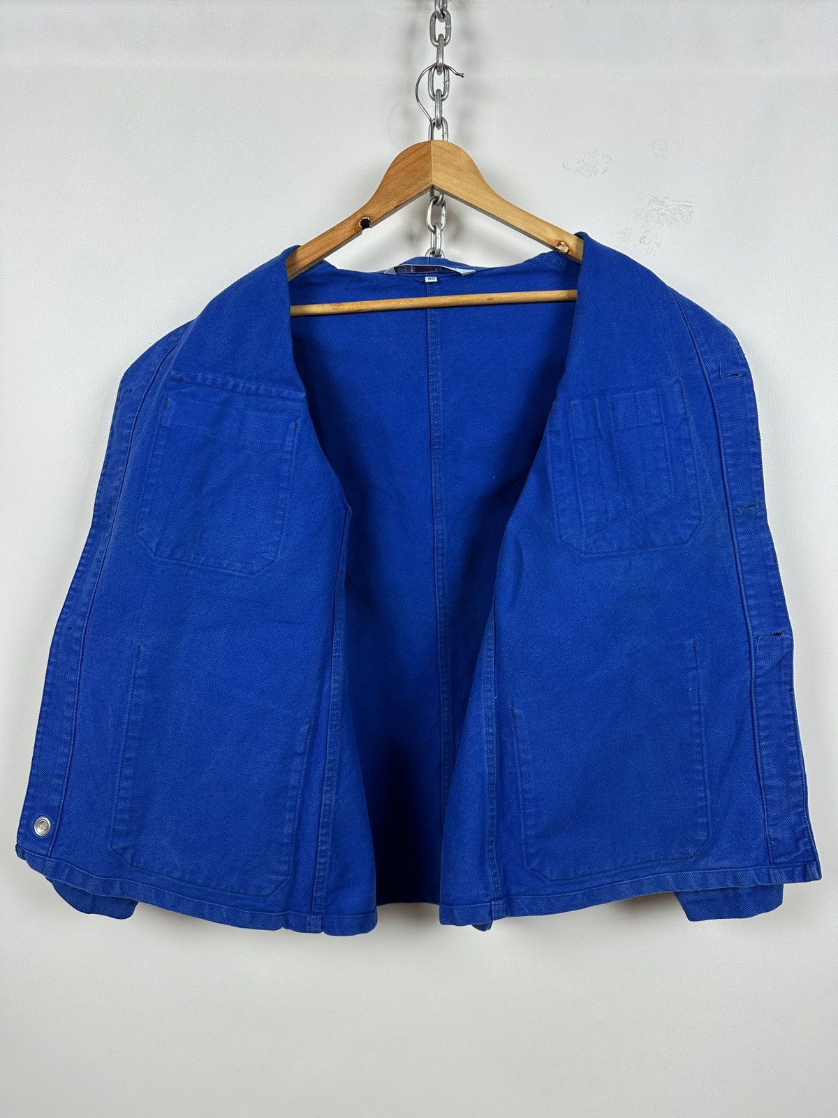 Le Laboureur 80s Vintage Lutteurs French Workwear Sanfor Chore Jacket Size US M / EU 48-50 / 2 - 15 Thumbnail