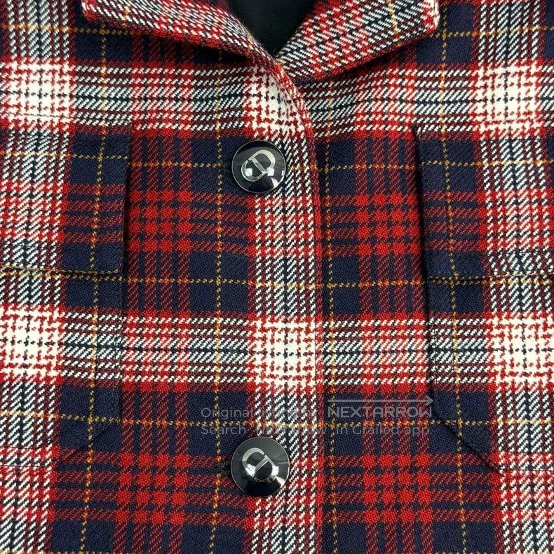 Dior Dior Red plaid wool jumpsuit Size 24" / US 00 / IT 34 - 7 Thumbnail