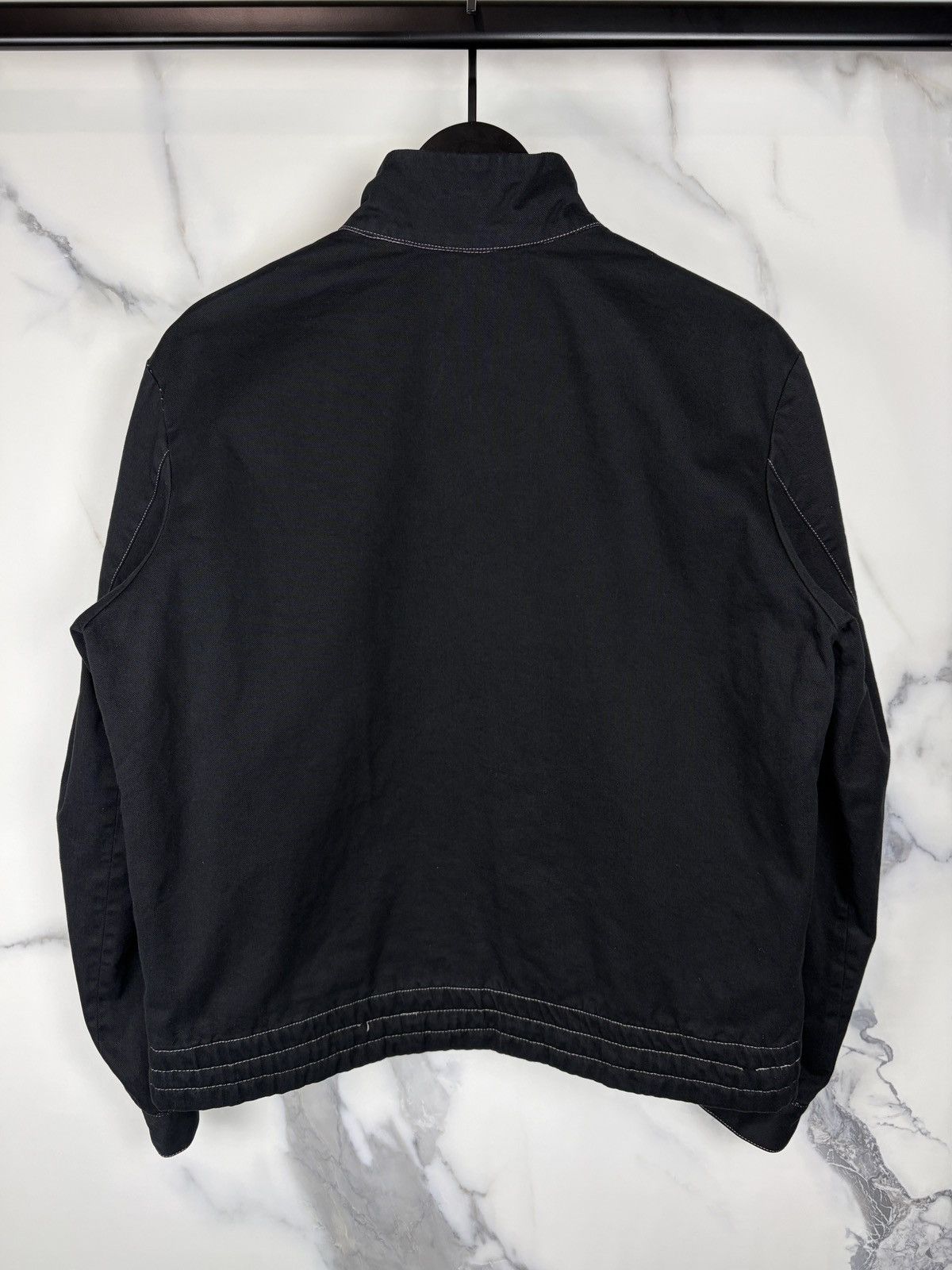 Raf Simons SS05 Raf Simons Overdyed Embroidered R Zip Up Jacket Black Size US S / EU 44-46 / 1 - 4 Thumbnail