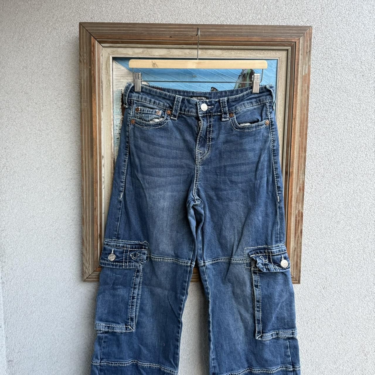 True Religion True Religion Vintage y2k Jeans Denim Cargo Wide Leg Size US 30 / EU 46 - 3 Thumbnail