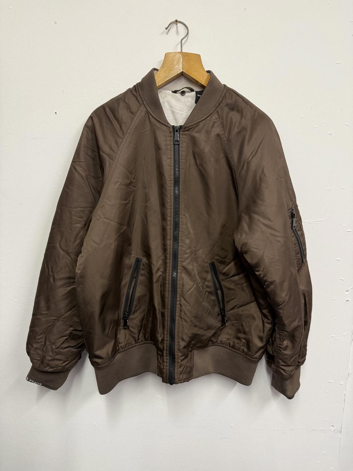 Other Brown Bomber Jacket with Zip Pockets Size US M / EU 48-50 / 2 - 1 Thumbnail