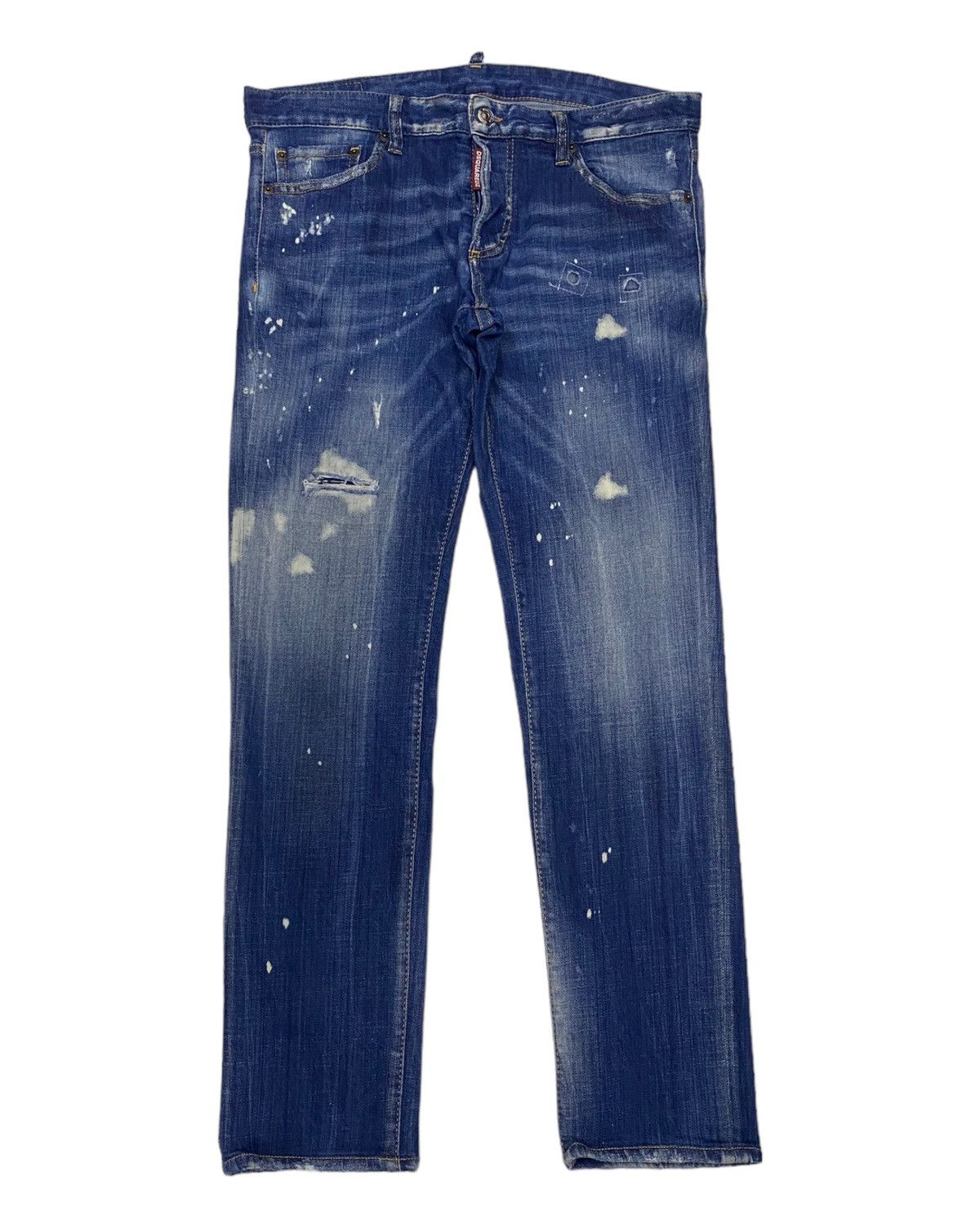 関税送料込♪DSQUARED2/Cropped Tiger Embroidered Jeans Dsquared2 Jeans Tiger-Embroidery Run Dan Sold Out S71lb0746
