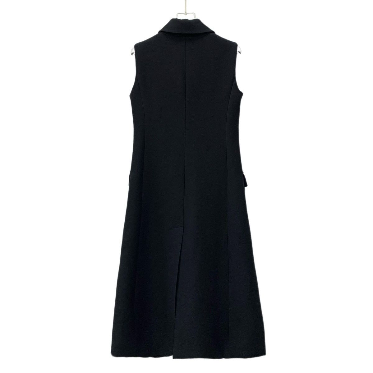 Dior Dior Black Wool Lapel Single Breasted Sleeveless Dress Size XS / US 0-2 / IT 36-38 - 2 Thumbnail