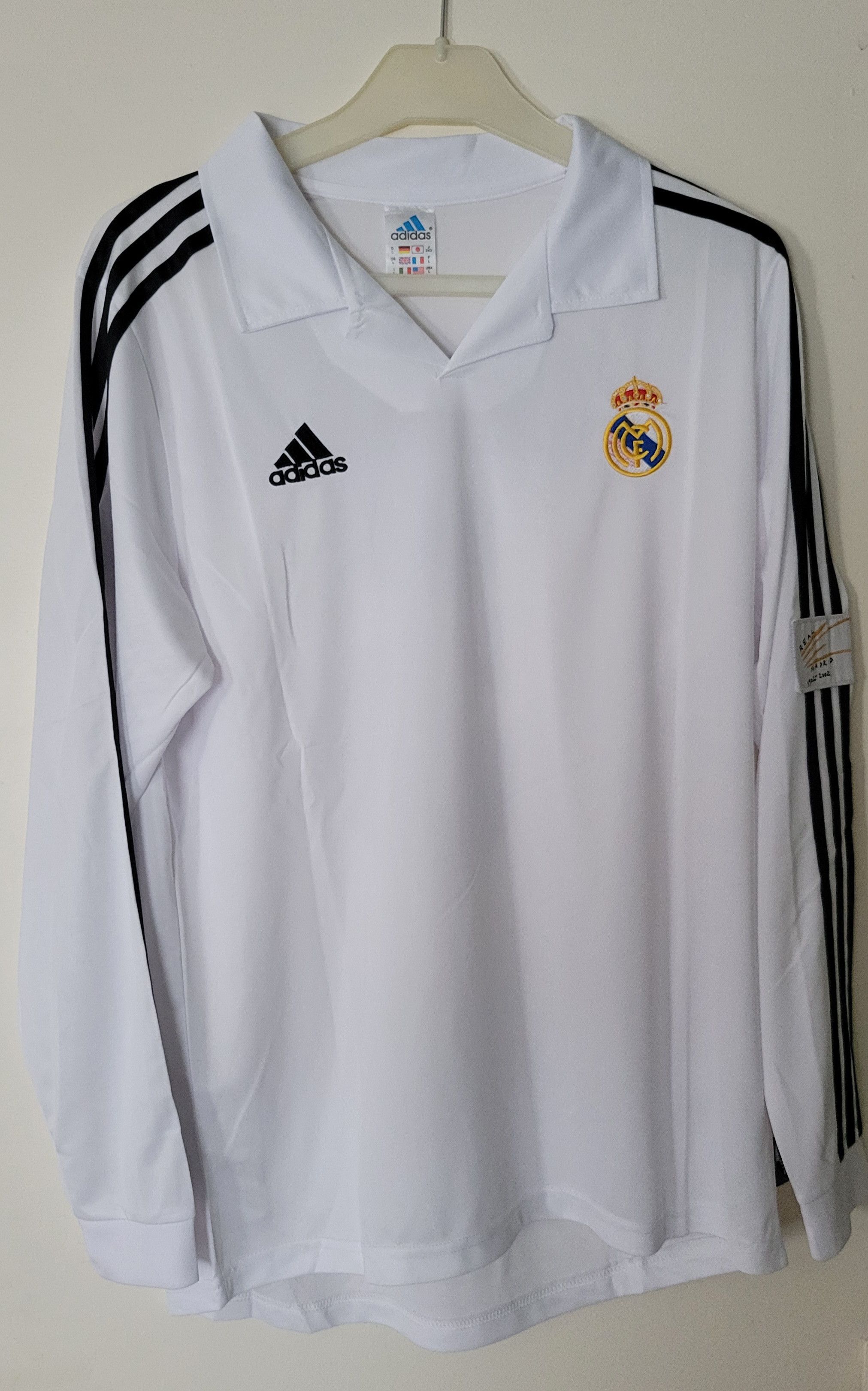 Other Zidane 5 Real Madrid UCL 2002 Vintage Soccer Jersey Trikot Size US L / EU 52-54 / 3 - 3 Thumbnail