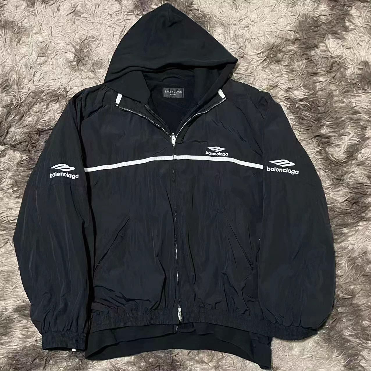 Balenciaga Balenciaga 24ss 2in1 poplin 3Bsports zip hooded jacket Size US M / EU 48-50 / 2 - 1 Thumbnail