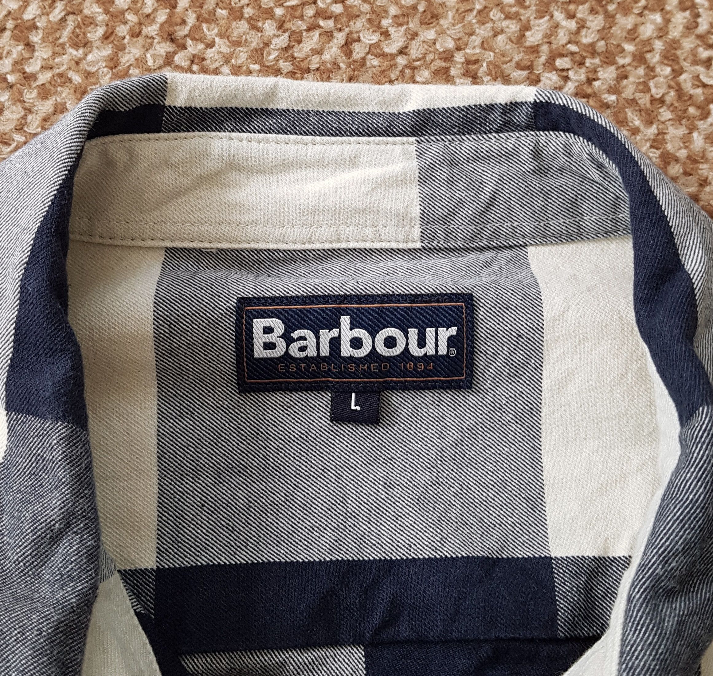 Barbour Barbour Ess Check Overshirt Shirt sz L Size US L / EU 52-54 / 3 - 7 Thumbnail