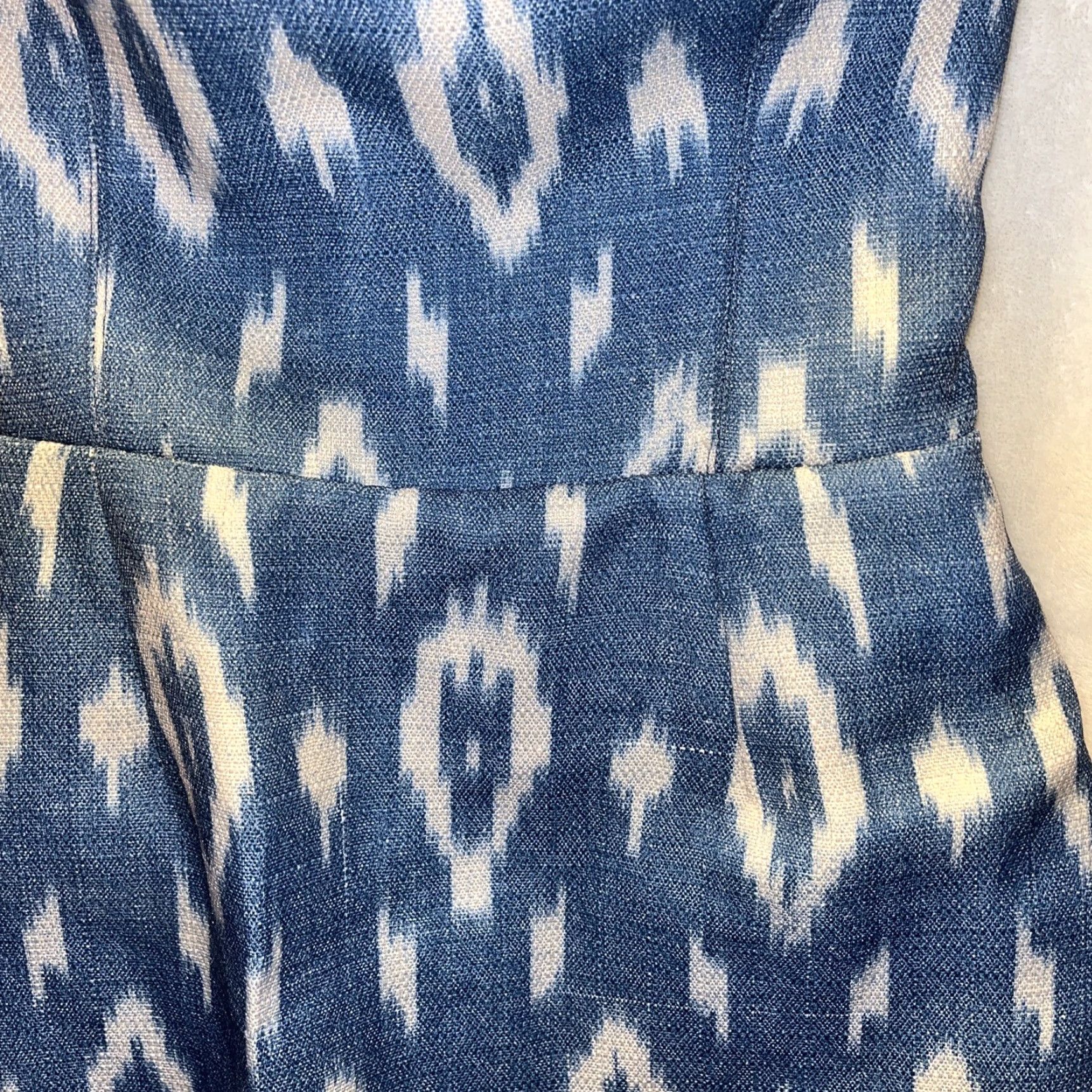 Dolce Vita Dolce Vita Women’s Strapless XS Light Blue South West Print Dress W/ Lace Up Back Size XS / US 0-2 / IT 36-38 - 2 Thumbnail