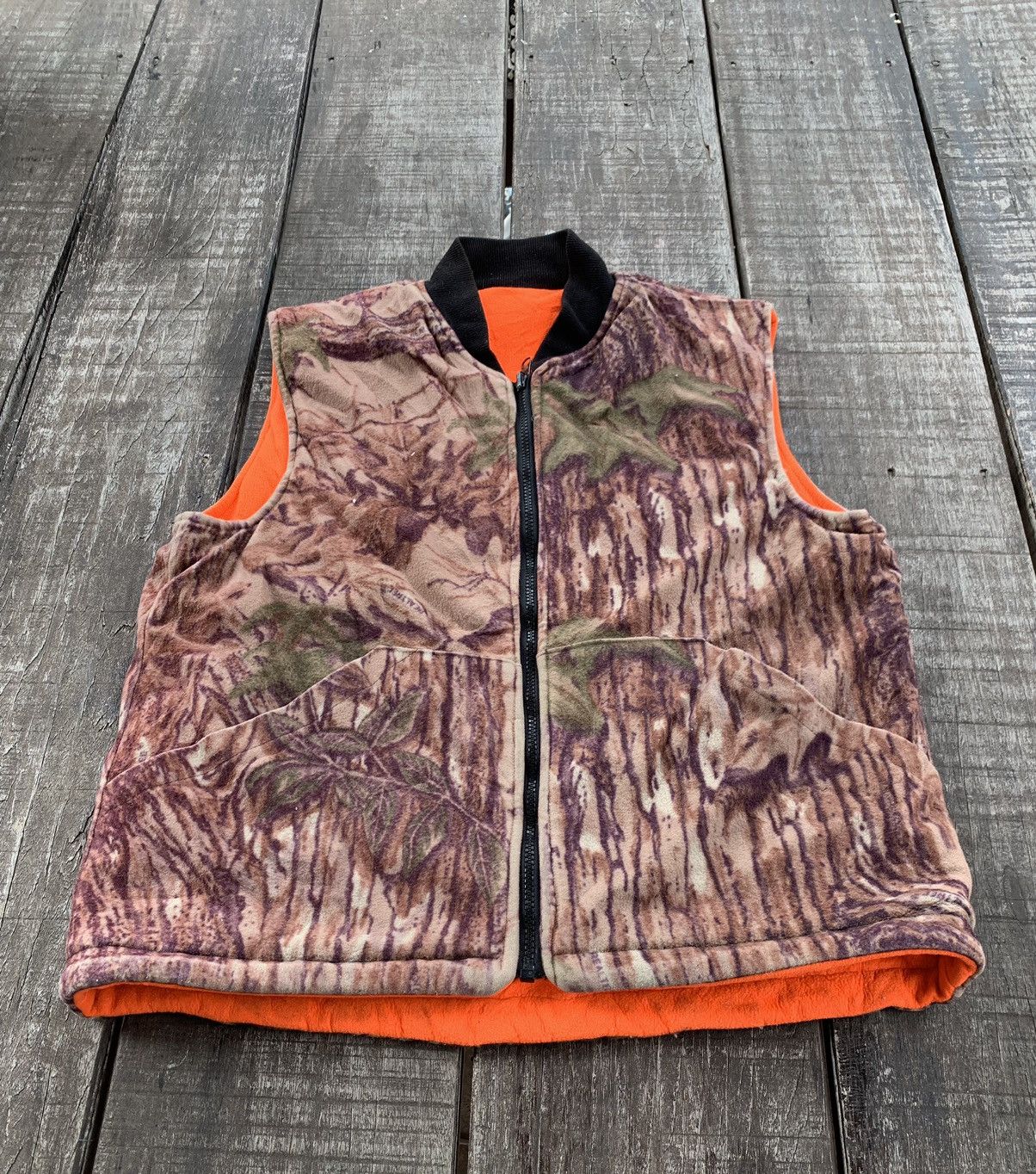 outdoor gear riversible vest fleece full zipper