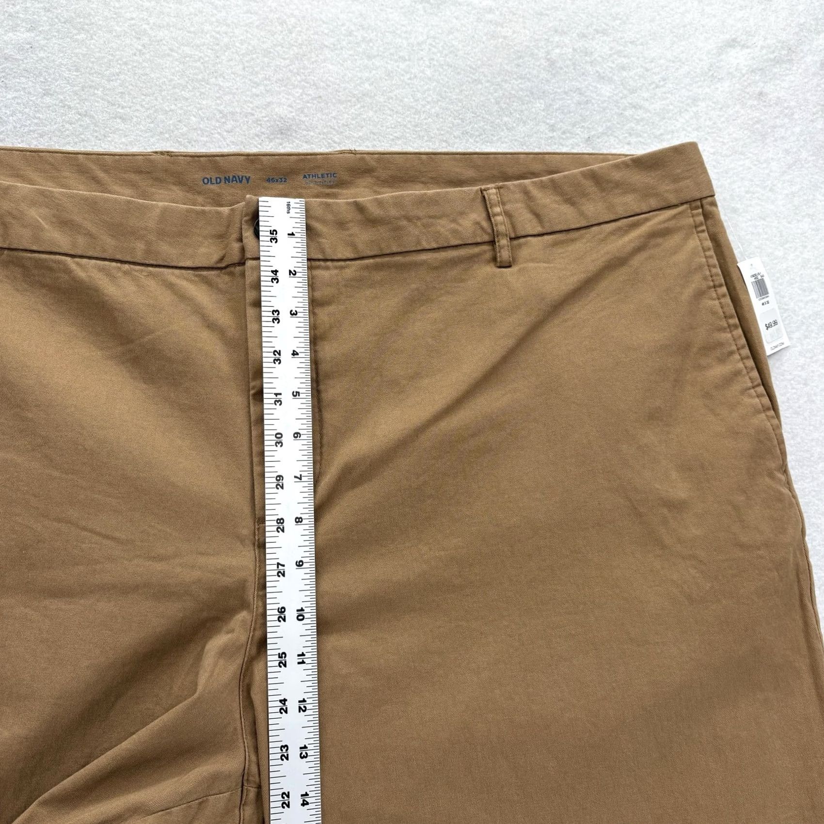 Old Navy Old Navy Pants Built-In Flex Chino Mens 46x32 Brown Athletic Fit Stretch Casual Pants Size US 30 / EU 46 - 7 Thumbnail