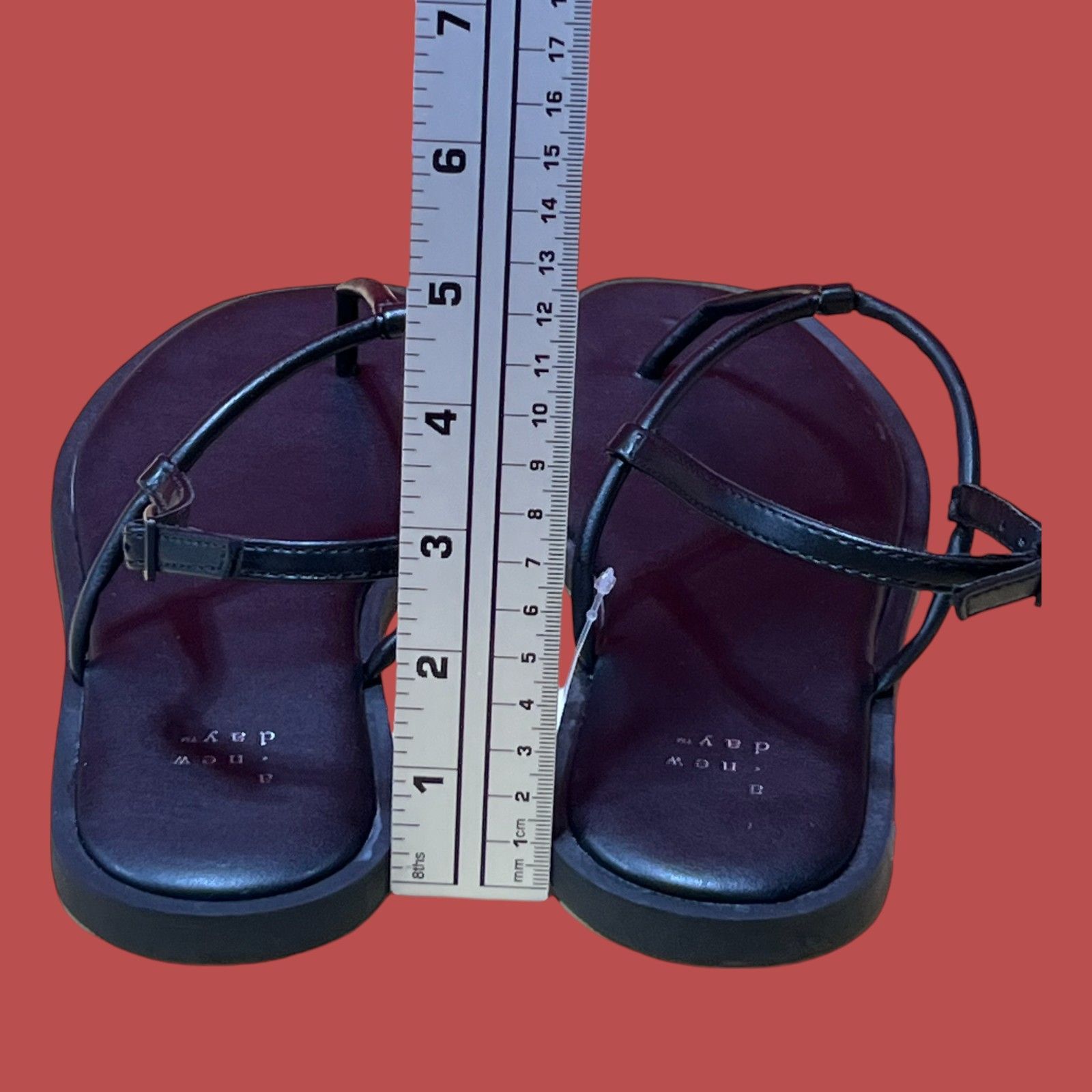 Other A New Day - Women's Tiffany Ankle Strap Sandals - Black - 8 Size US 8.5 / IT 38.5 - 8 Thumbnail