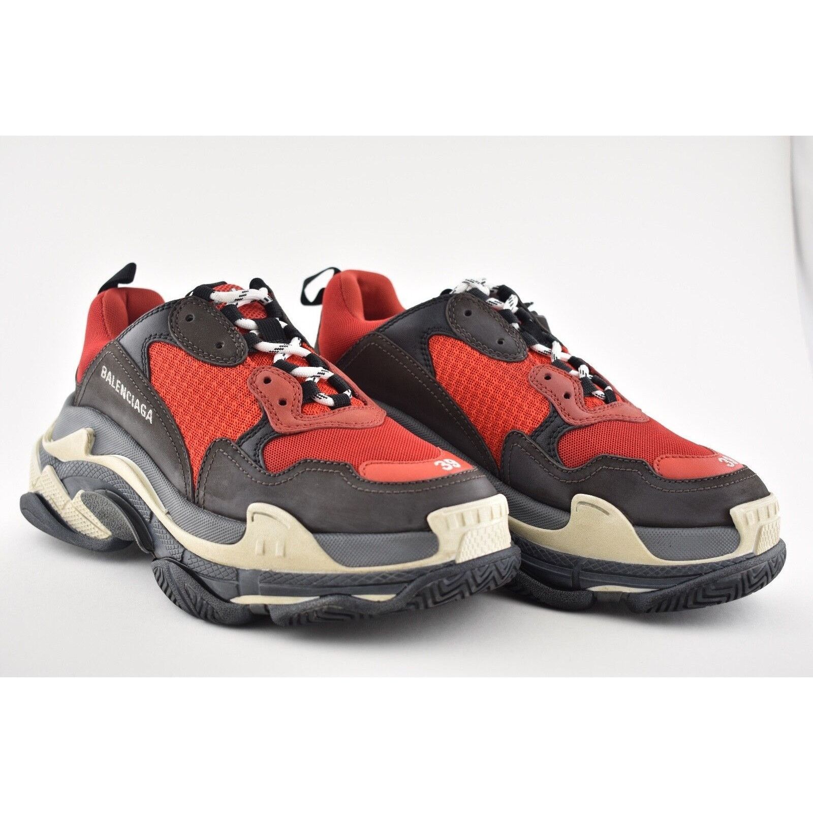 Balenciaga Balenciaga Triple S Black Red Bred Speed Flat Sneaker Size US 6 / EU 39 - 3 Thumbnail