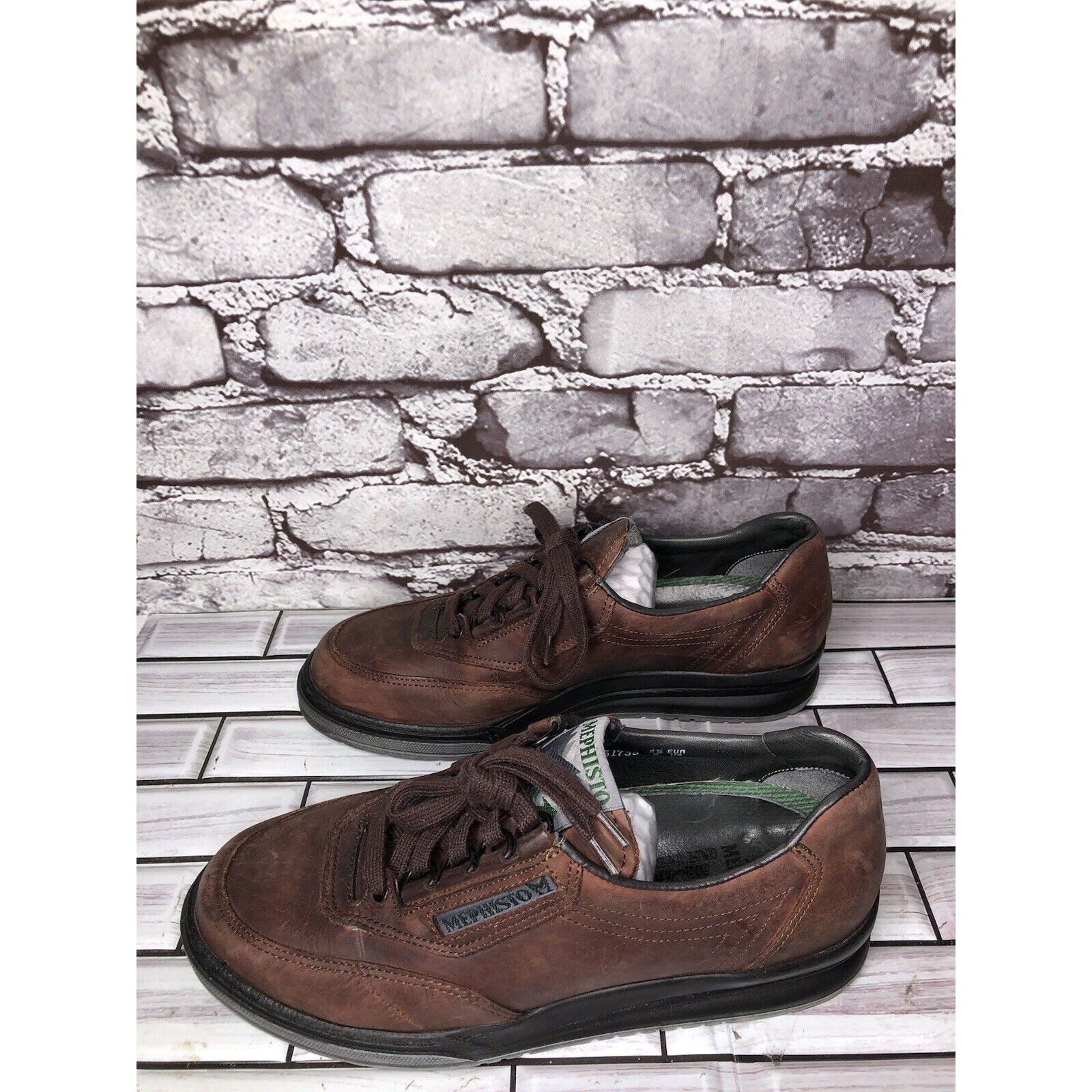 Mephisto Mephisto Runoff Air-Jet System Brown Leather Sneaker Shoes W Size US 8 / IT 38 - 7 Thumbnail