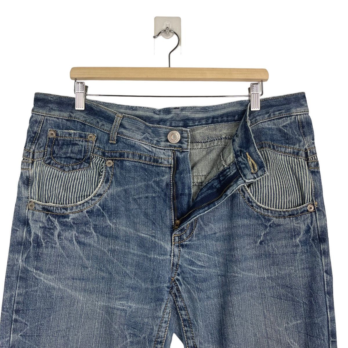 Hysteric Glamour JAPANASE BRAND FLARE DENIM INSPIRED TORNADO MART Size US 40 / EU 56 - 10 Thumbnail