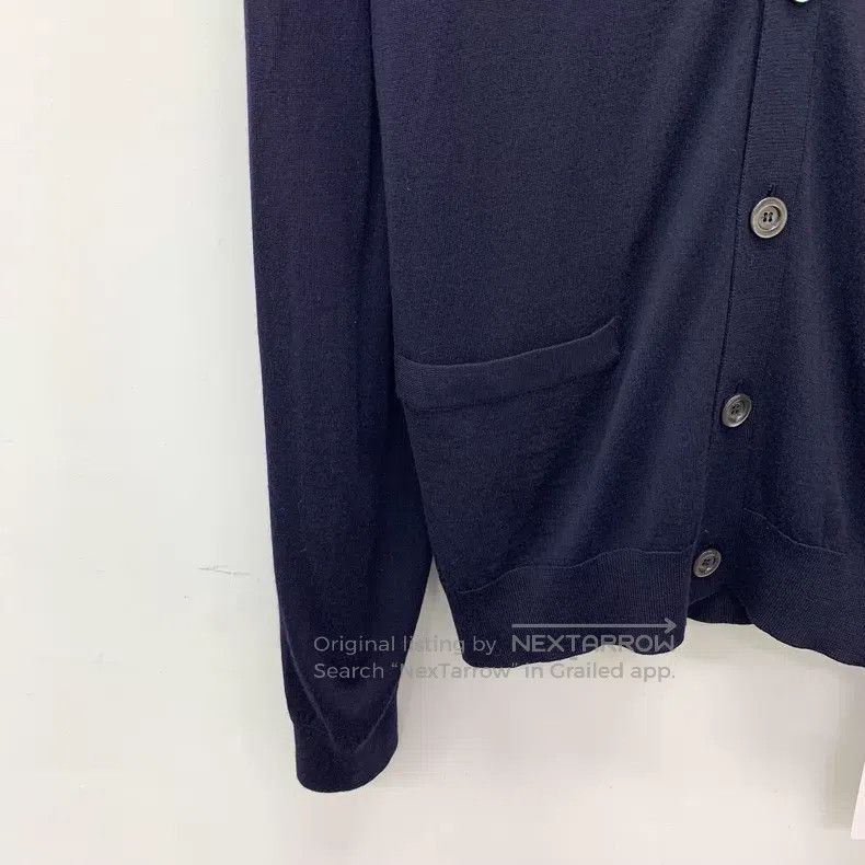Gucci Gucci Dark blue wool V-neck single-breasted long-sleeved k Size L / US 10 / IT 46 - 4 Thumbnail