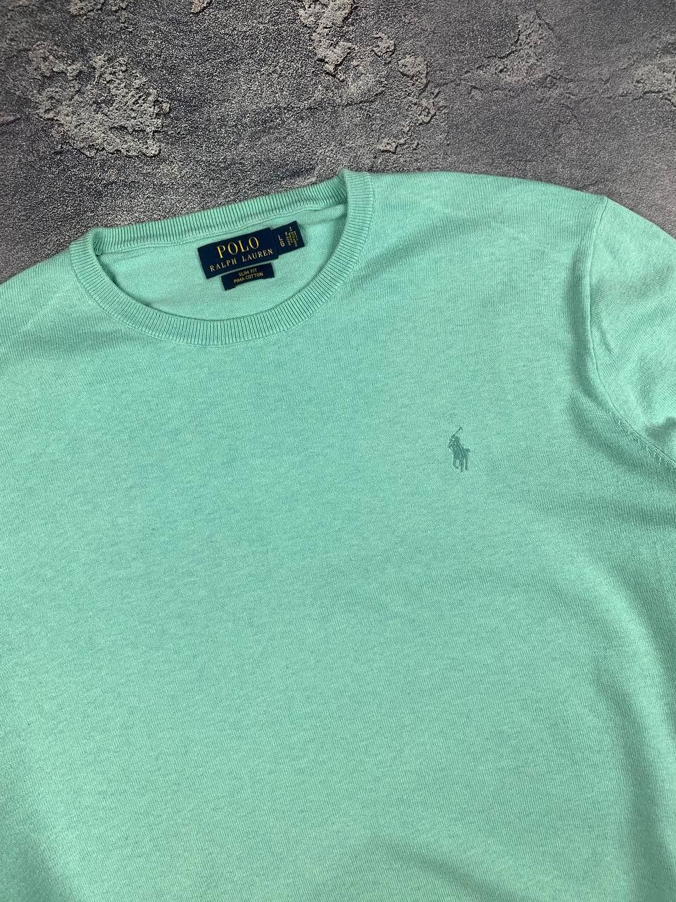Polo Ralph Lauren Polo Ralph Lauren Cotton Sweater L Turquoise Crew Neck Jumpe Size US L / EU 52-54 / 3 - 6 Thumbnail