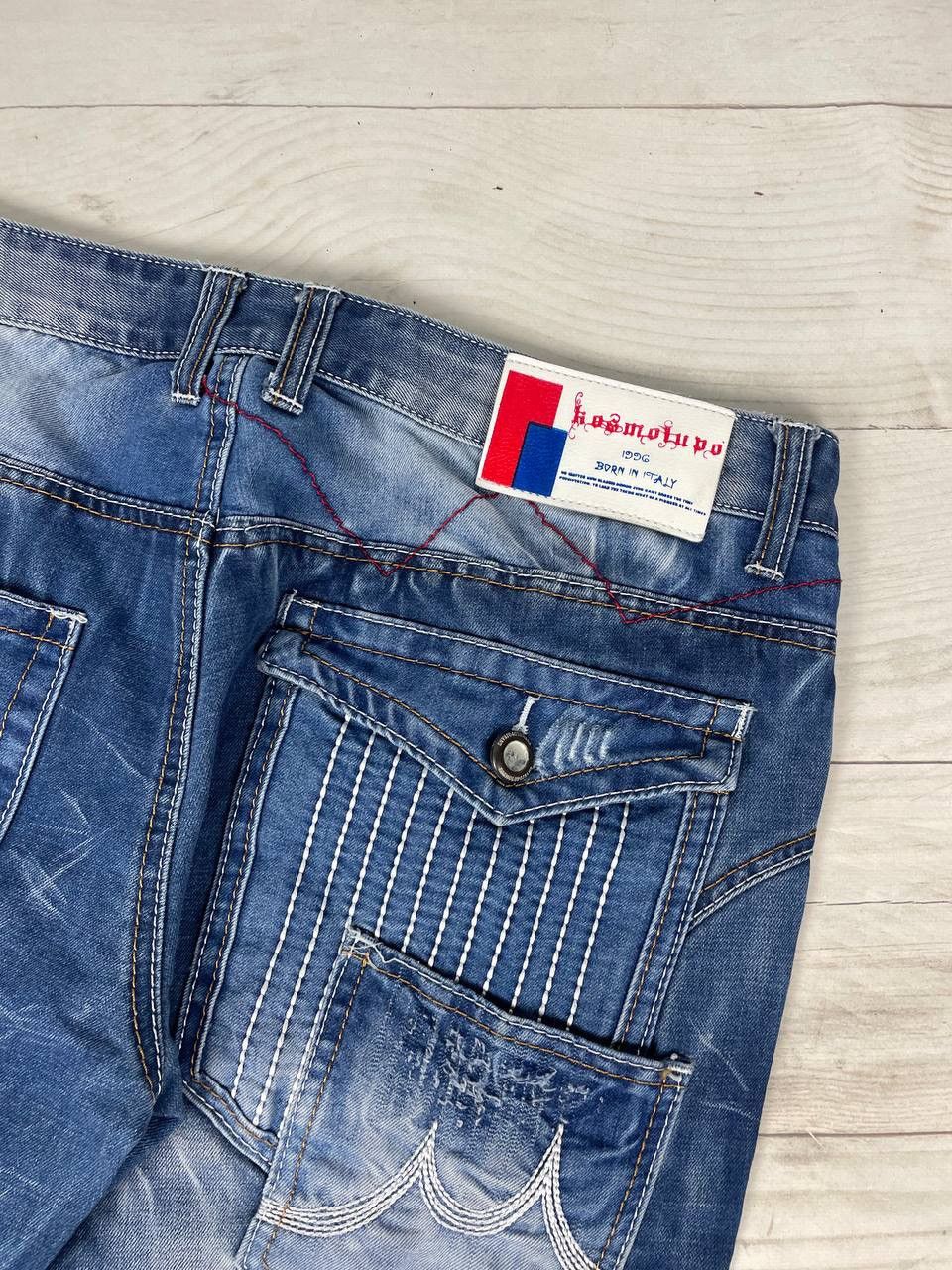 Japanese Brand Kosmo Lupo Denim Jeans Patchwork Multipockets Y2K Size US 36 / EU 52 - 17 Thumbnail