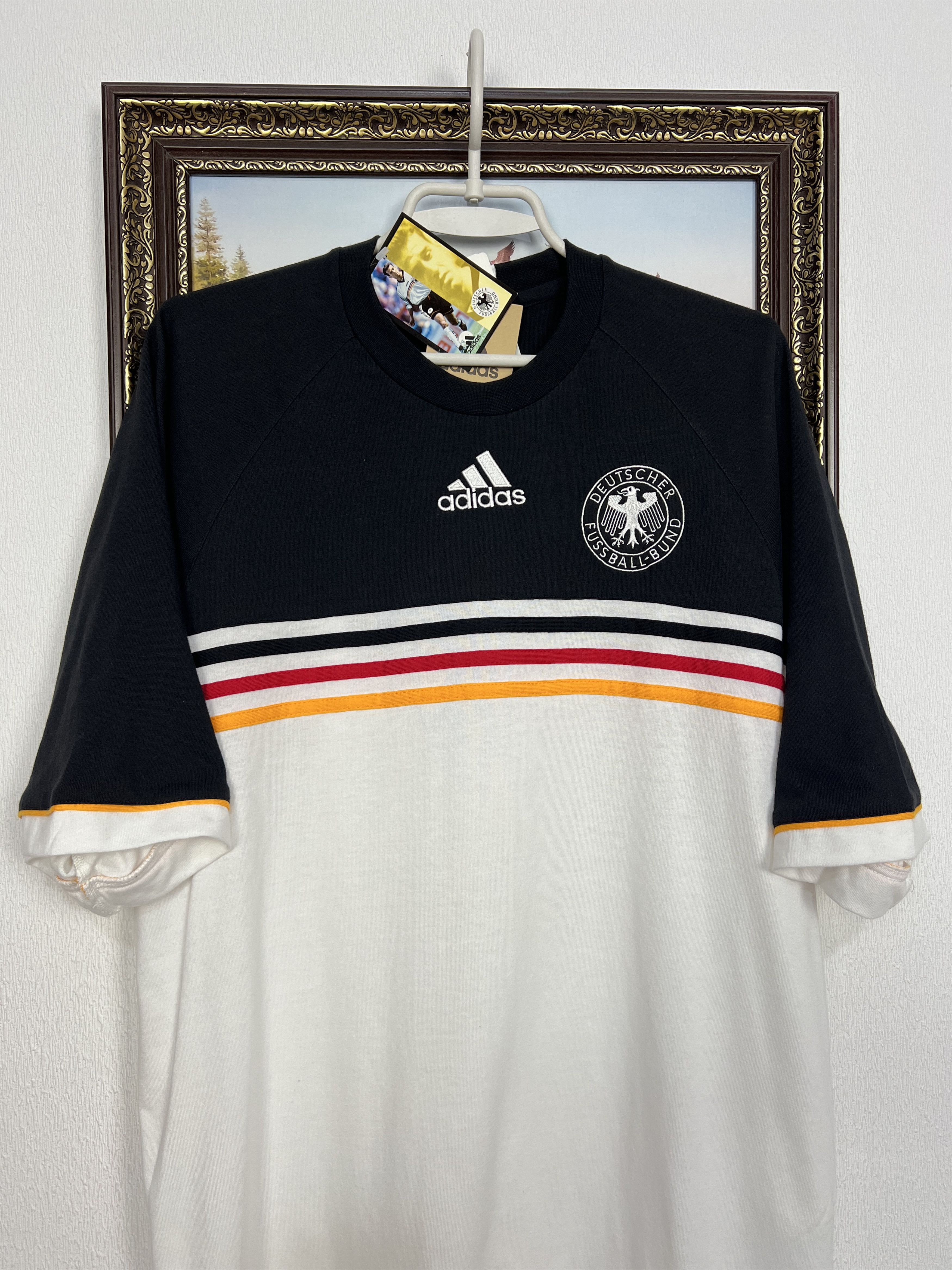 Adidas Vintage Germany Football Train Shirt Soccer Jersey Trikot Size US L / EU 52-54 / 3 - 2 Thumbnail