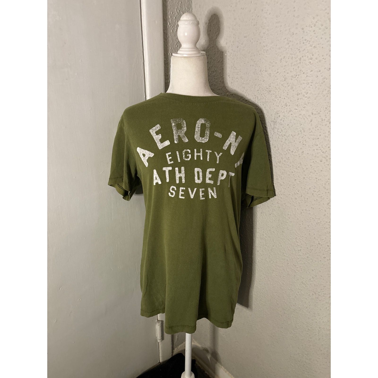 Aeropostale Aeropostale AERO NY Olive Green Logo T-Shirt M Casual Size US M / EU 48-50 / 2 - 3 Thumbnail