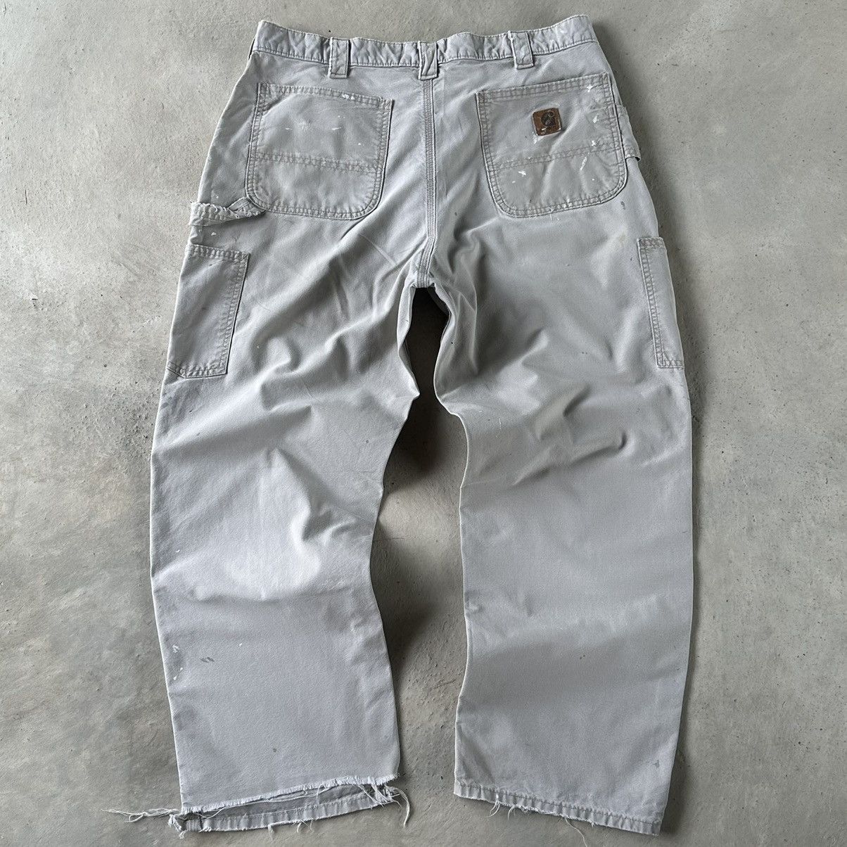 Carhartt (35x29) DISTRESSED CARHARTT CARPENTER PANTS Size US 35 - 4 Thumbnail