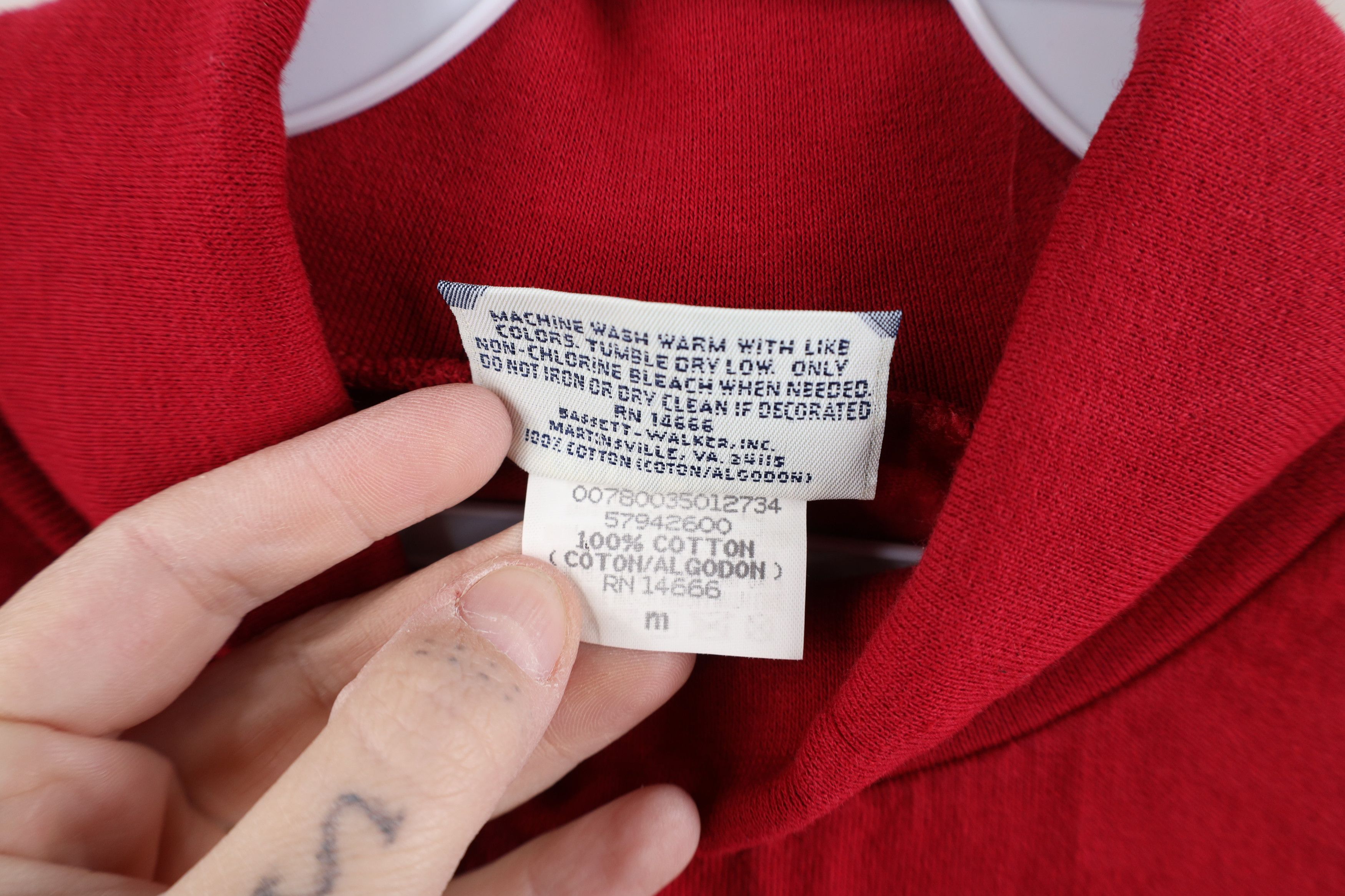 Vintage Vintage 90s Streetwear Turtleneck T-Shirt Red Cotton USA Size US M / EU 48-50 / 2 - 9 Thumbnail