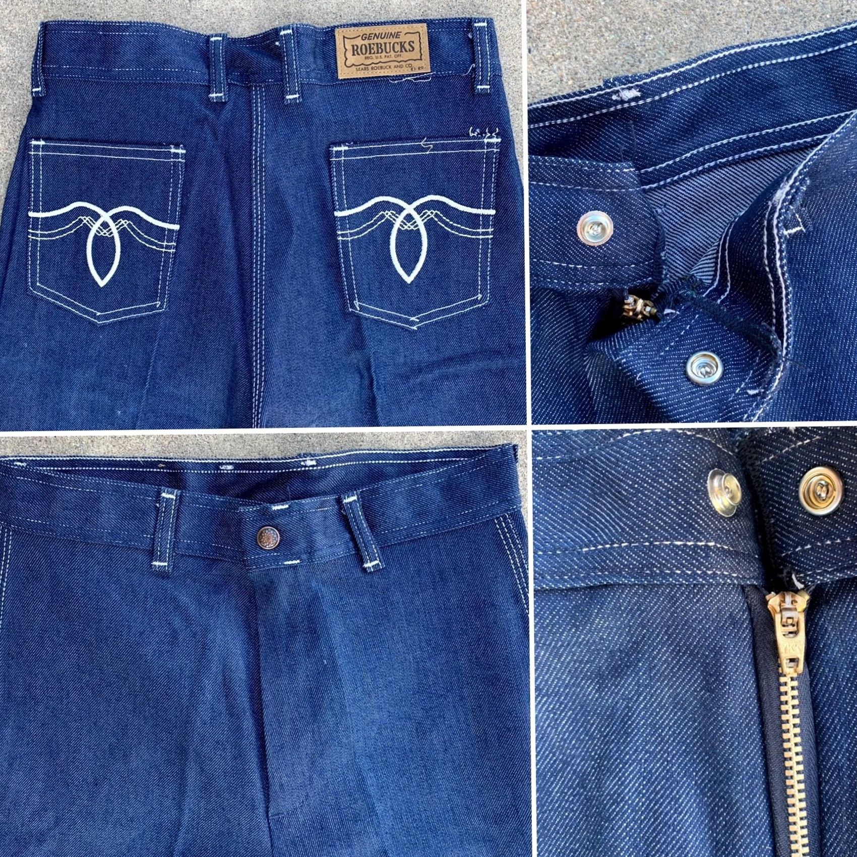 Sears vintage Sears Roebuck and Co jeans size 16 29” waist blue rockabilly 1970s 1980s Mens Size 38" / US 16 / IT 52 - 5 Thumbnail