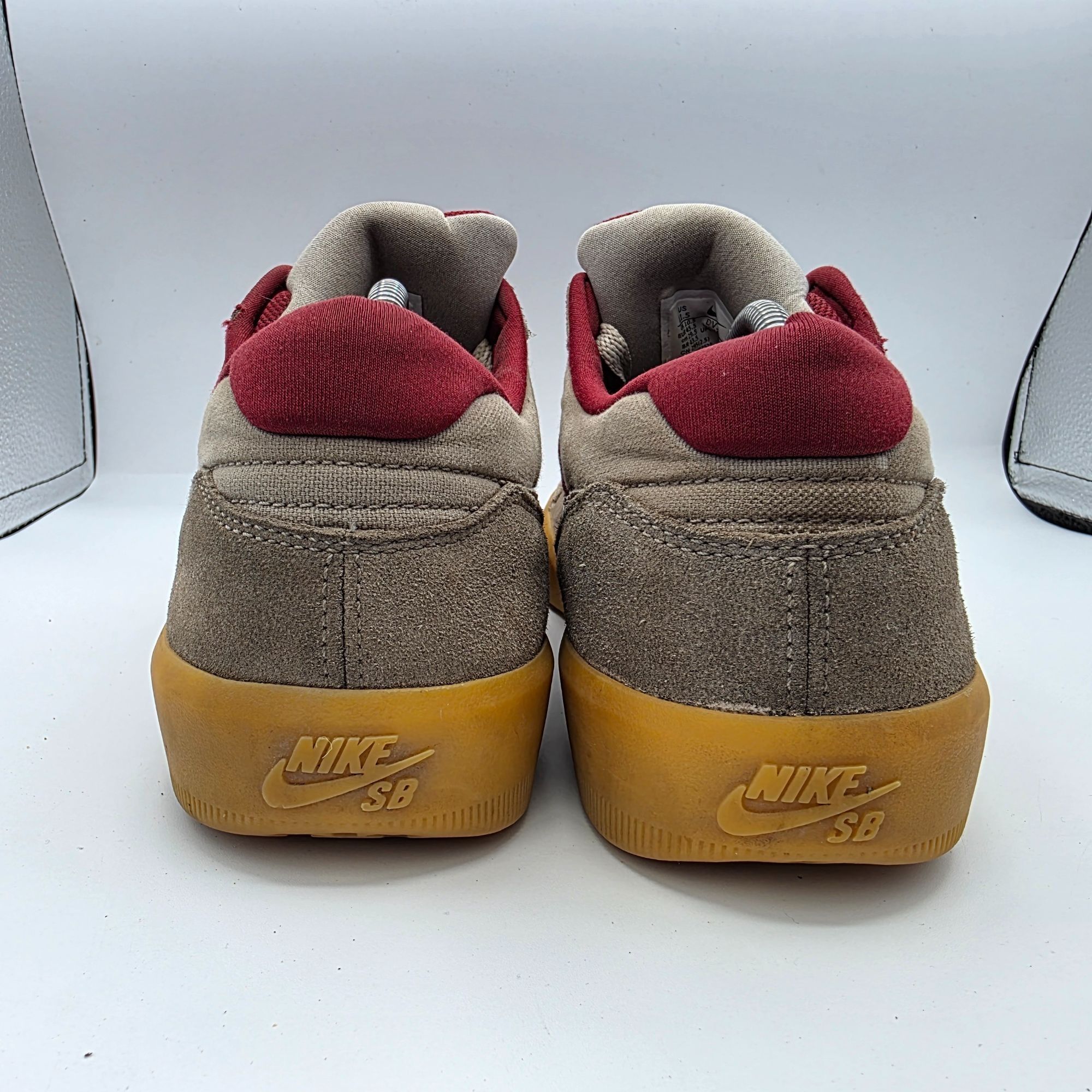 Nike Nike SB Force 58 Team Red Gum Light Brown Mens Size 11.5 Sne Size US 11.5 / EU 44-45 - 5 Thumbnail