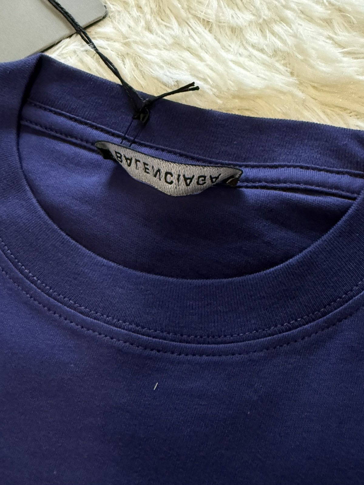 Balenciaga Balenciaga deep blue t shirt Size US XXS / EU 40 - 5 Thumbnail