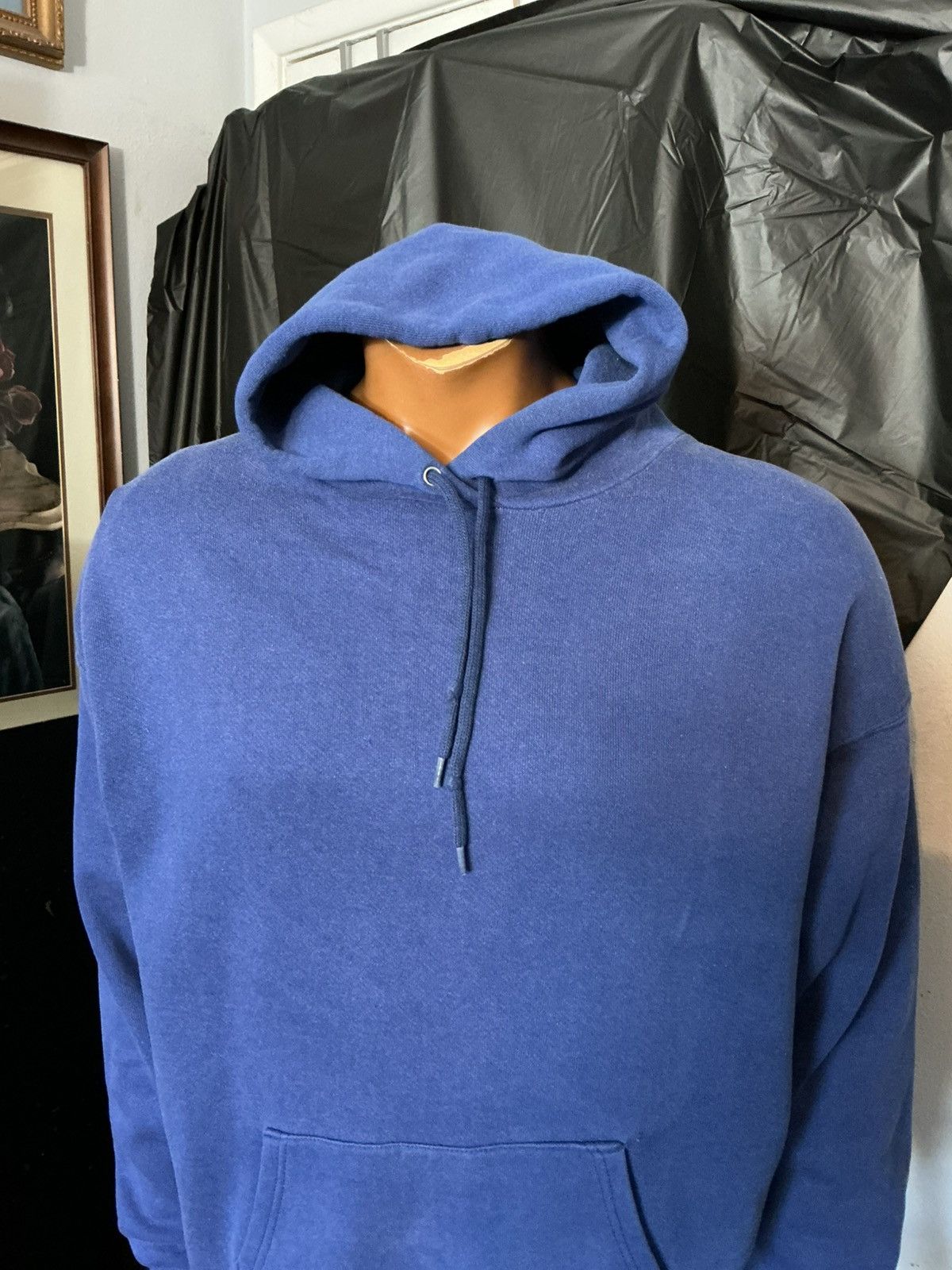 Vintage Vintage 80s Pannill Made In USA Blue Blank 50/50 Hoodie Size US XL / EU 56 / 4 - 11 Thumbnail