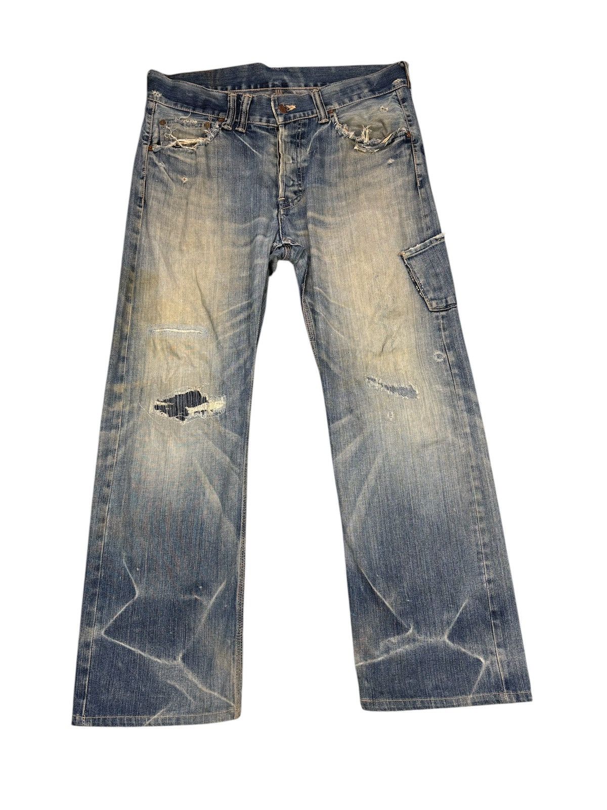 ANACHRONORM Anachronorm Distressed Denim. S0173 Size US 34 / EU 50 - 2 Thumbnail