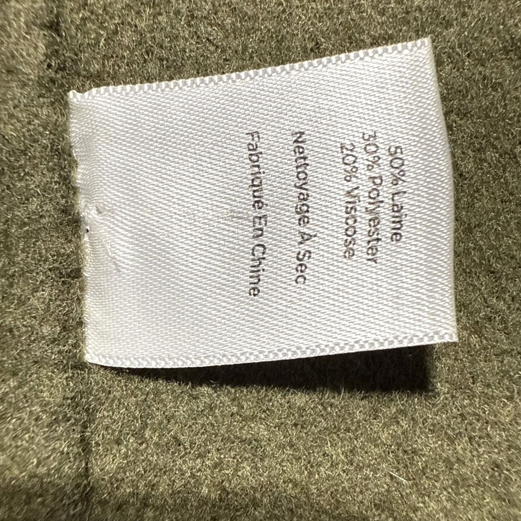 Talbots Talbots Vest Open Face Fly Away Wool Blend L Olive Green Sleeveless Kimono Women's Regular Size L Size L / US 10 / IT 46 - 5 Thumbnail