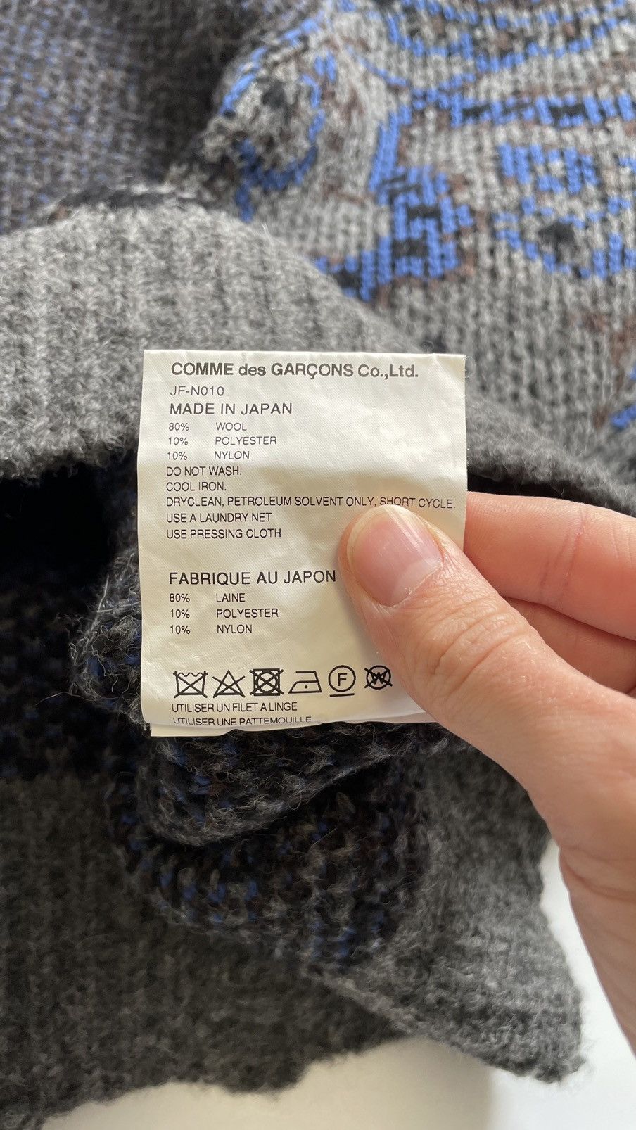 Comme des Garcons A/W 20 Paisley Distressed Wool Sweater Size US M / EU 48-50 / 2 - 11 Thumbnail