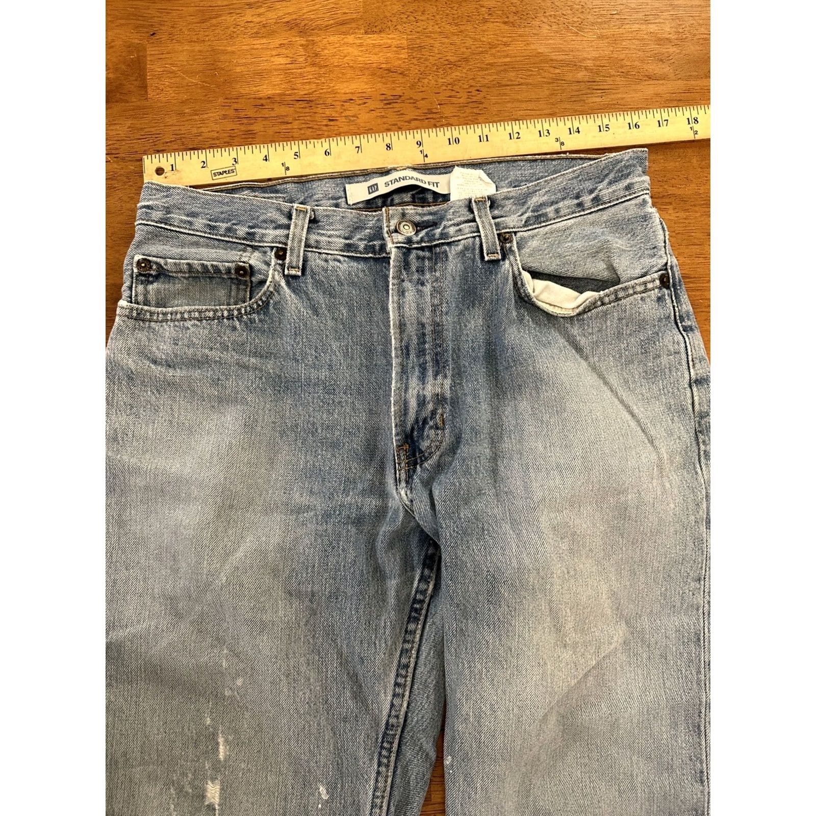 Gap VINTAGE Gap Jeans 32x30 Regular Fit Blue Denim 5-Pocket Retro Grunge Streetwear Mens Size US 32 / EU 48 - 7 Thumbnail