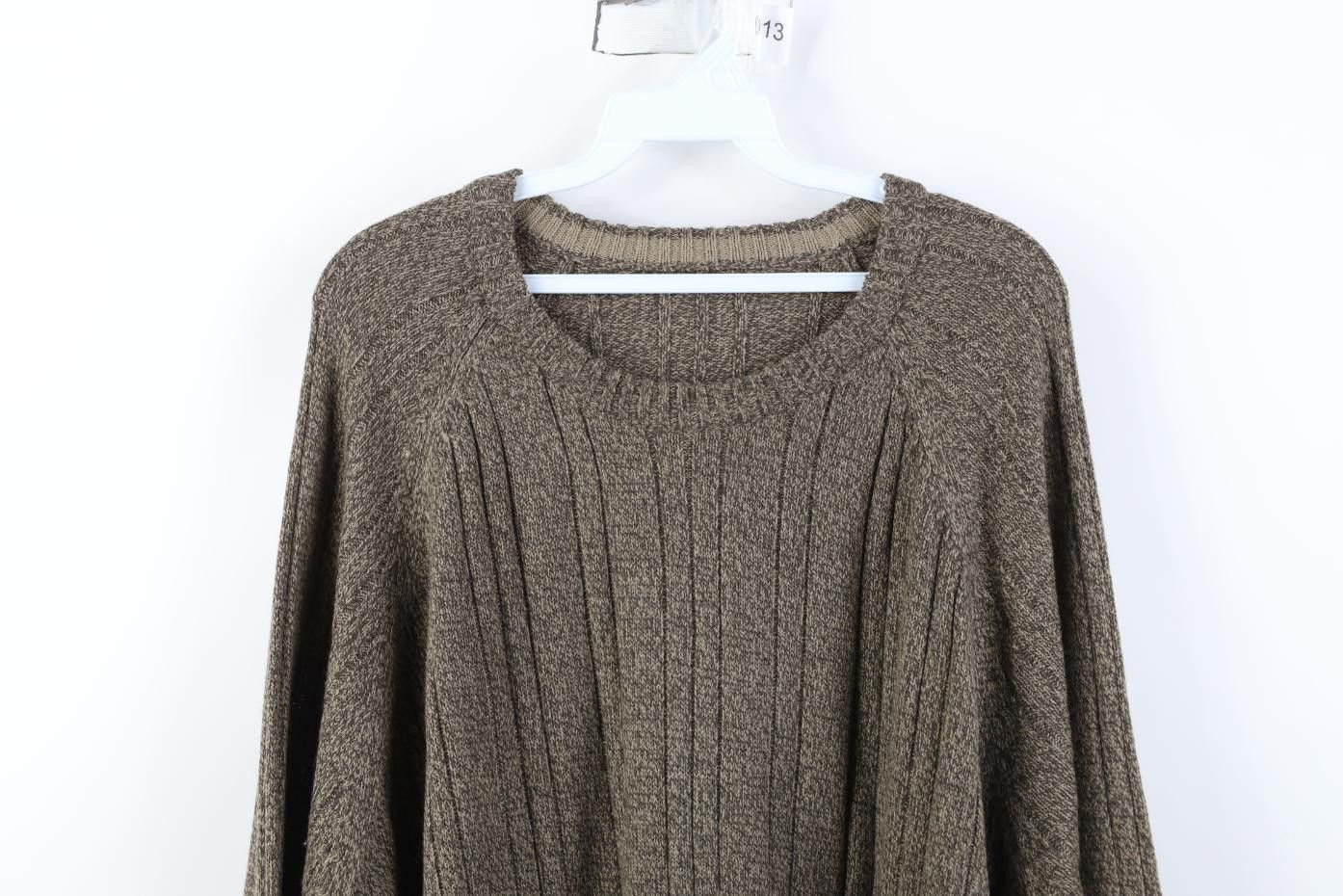 Vintage Vintage 90s Y2K Streetwear Crewneck Sweater Heather Brown Size US XXL / EU 58 / 5 - 2 Thumbnail
