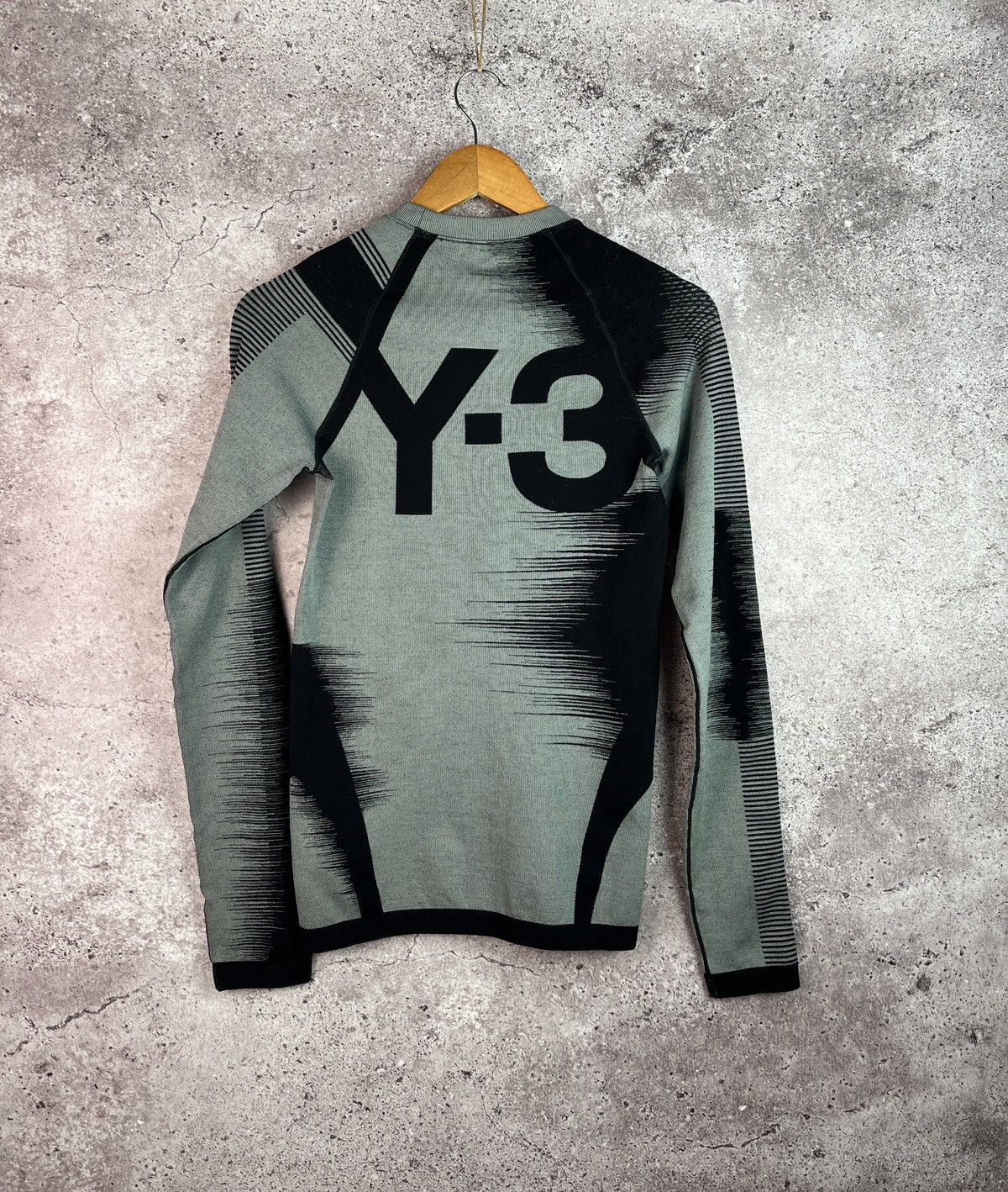Y-3 Y-3 Engineered Knit Long Sleeve Baselayer Tee Size M / US 6-8 / IT 42-44 - 3 Thumbnail